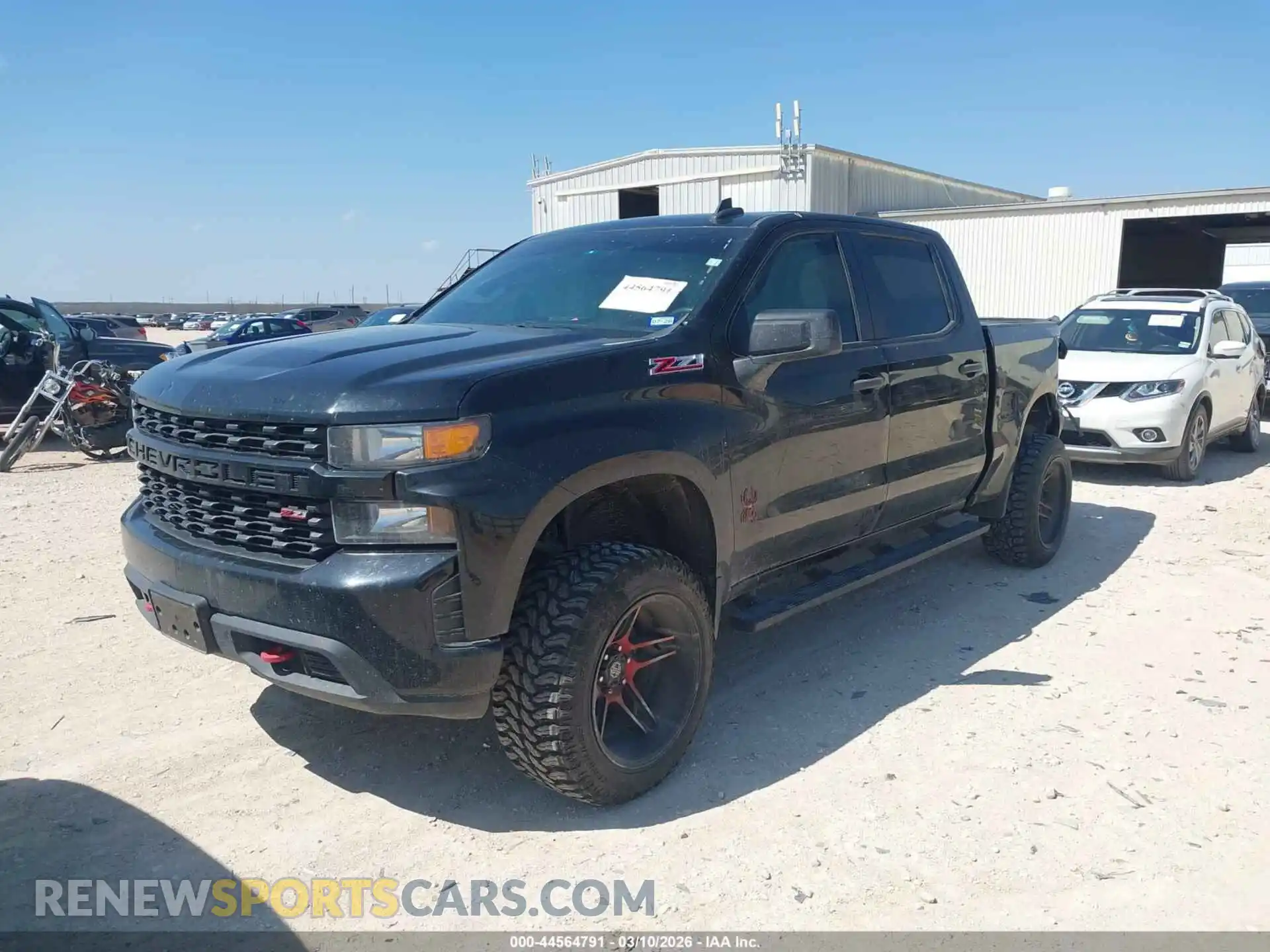 2 Photograph of a damaged car 1GCPYCEF7MZ230786 CHEVROLET SILVERADO 1500 2021