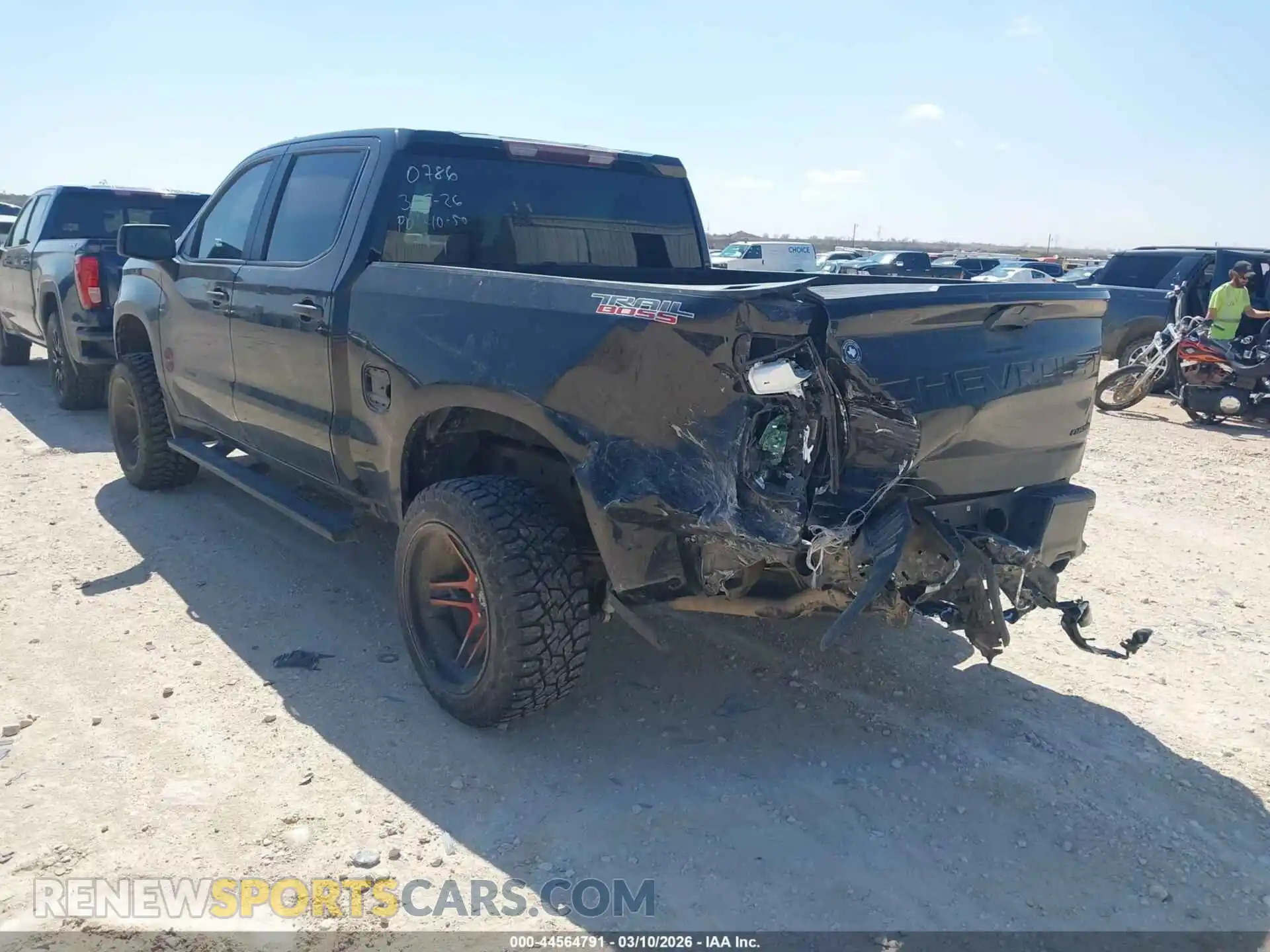 3 Photograph of a damaged car 1GCPYCEF7MZ230786 CHEVROLET SILVERADO 1500 2021