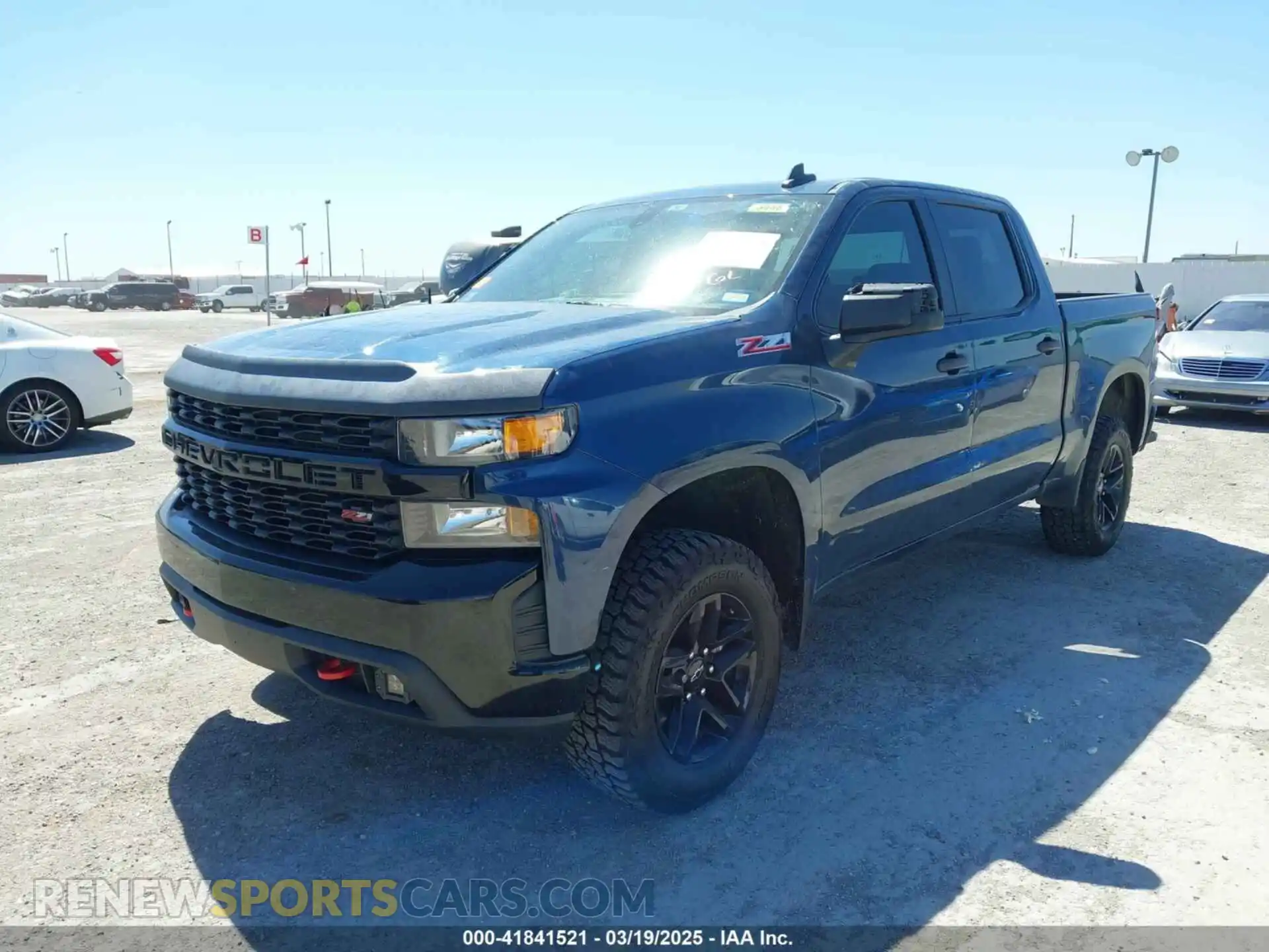 2 Photograph of a damaged car 1GCPYCEF8MZ234412 CHEVROLET SILVERADO 1500 2021