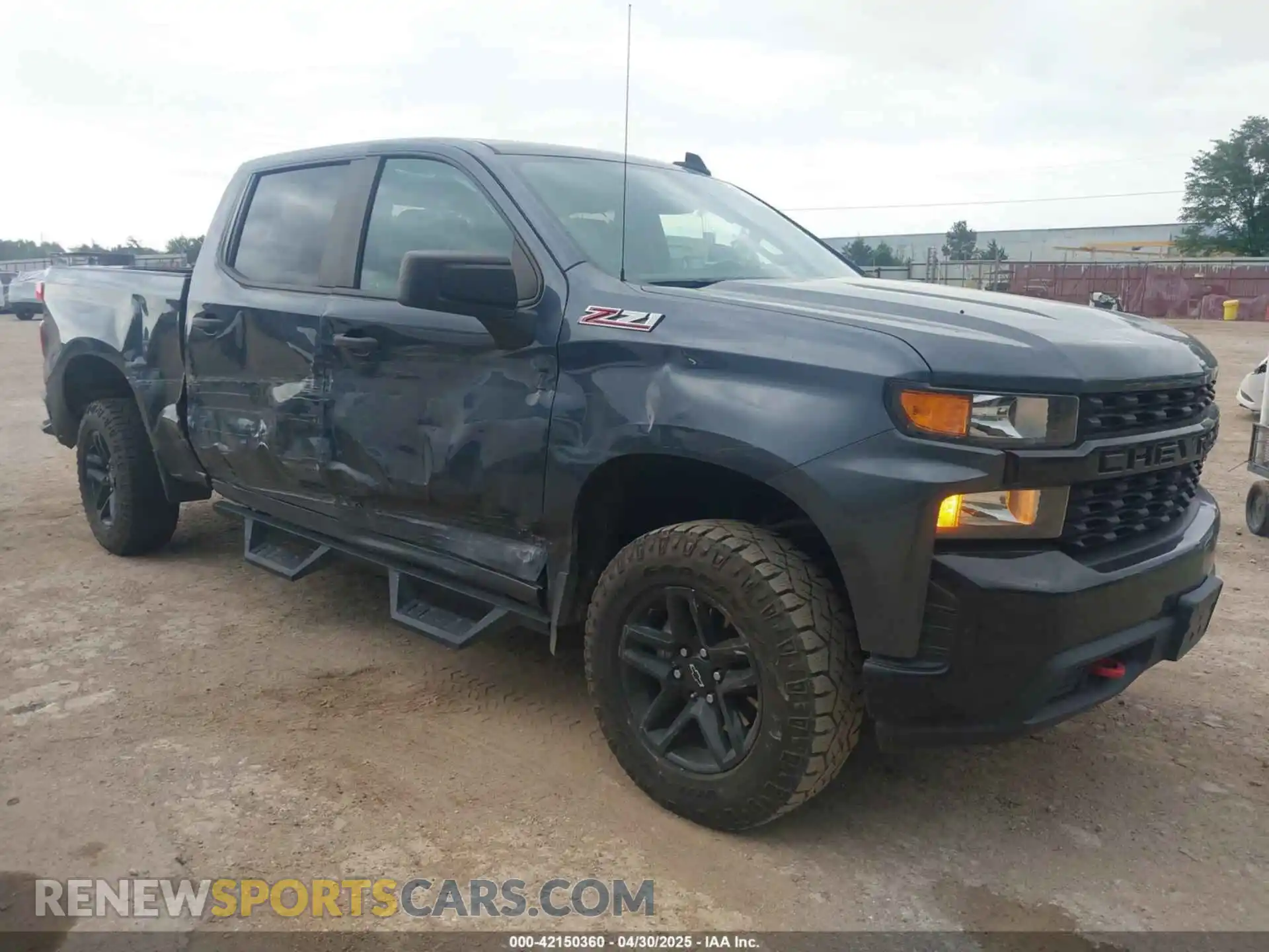 1 Photograph of a damaged car 1GCPYCEF8MZ363802 CHEVROLET SILVERADO 1500 2021