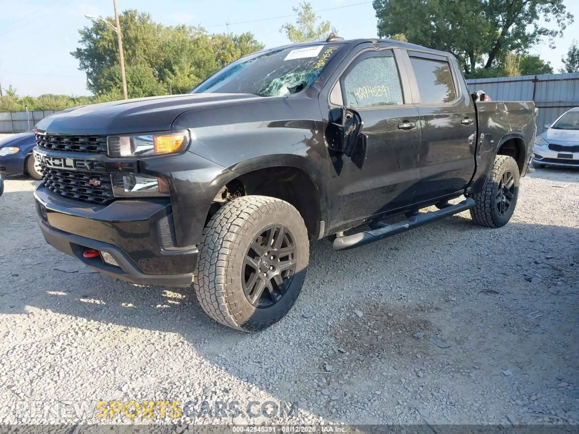 2 Photograph of a damaged car 1GCPYCEFXMZ237988 CHEVROLET SILVERADO 1500 2021