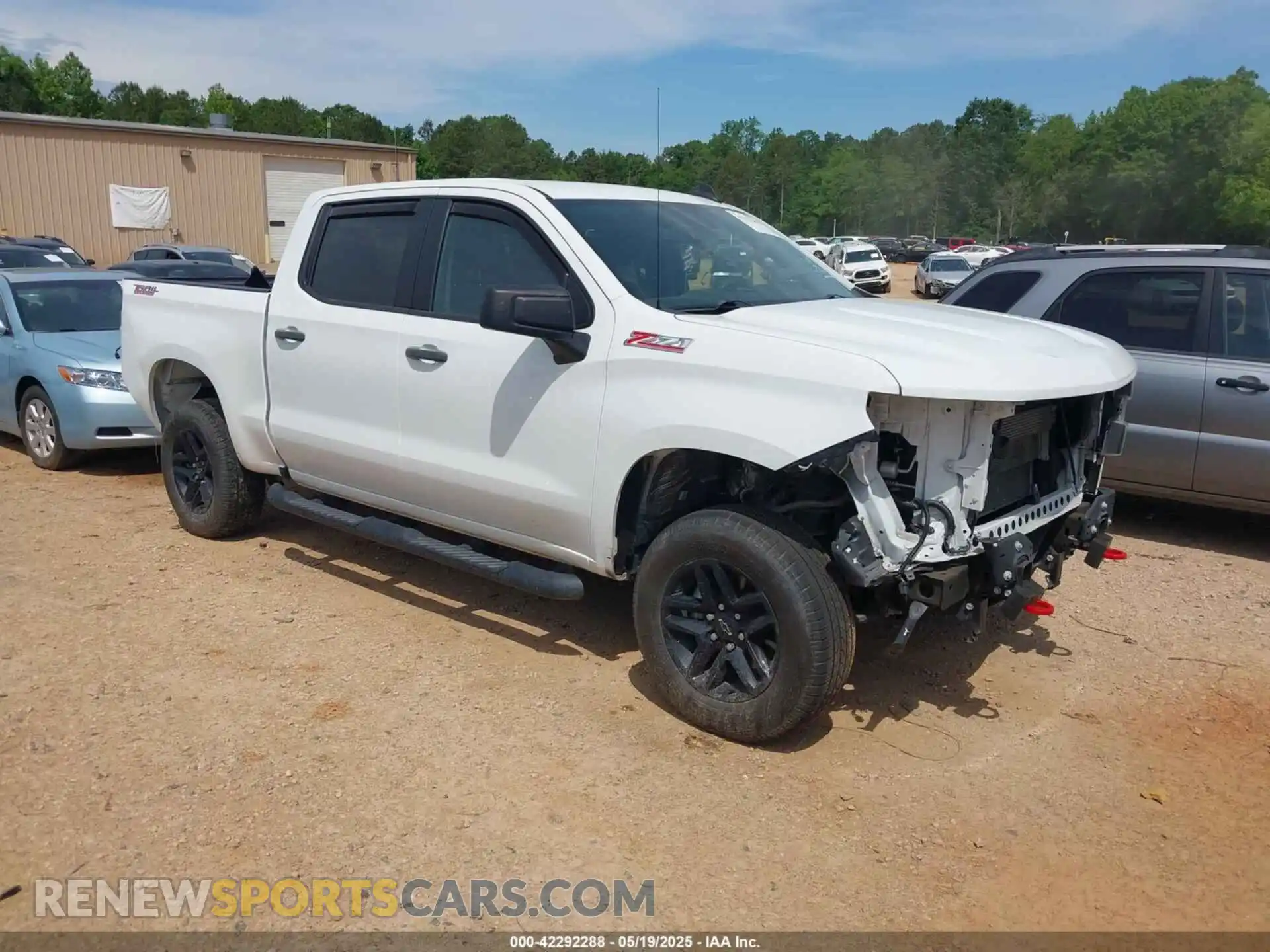 1 Photograph of a damaged car 1GCPYCEFXMZ239692 CHEVROLET SILVERADO 1500 2021