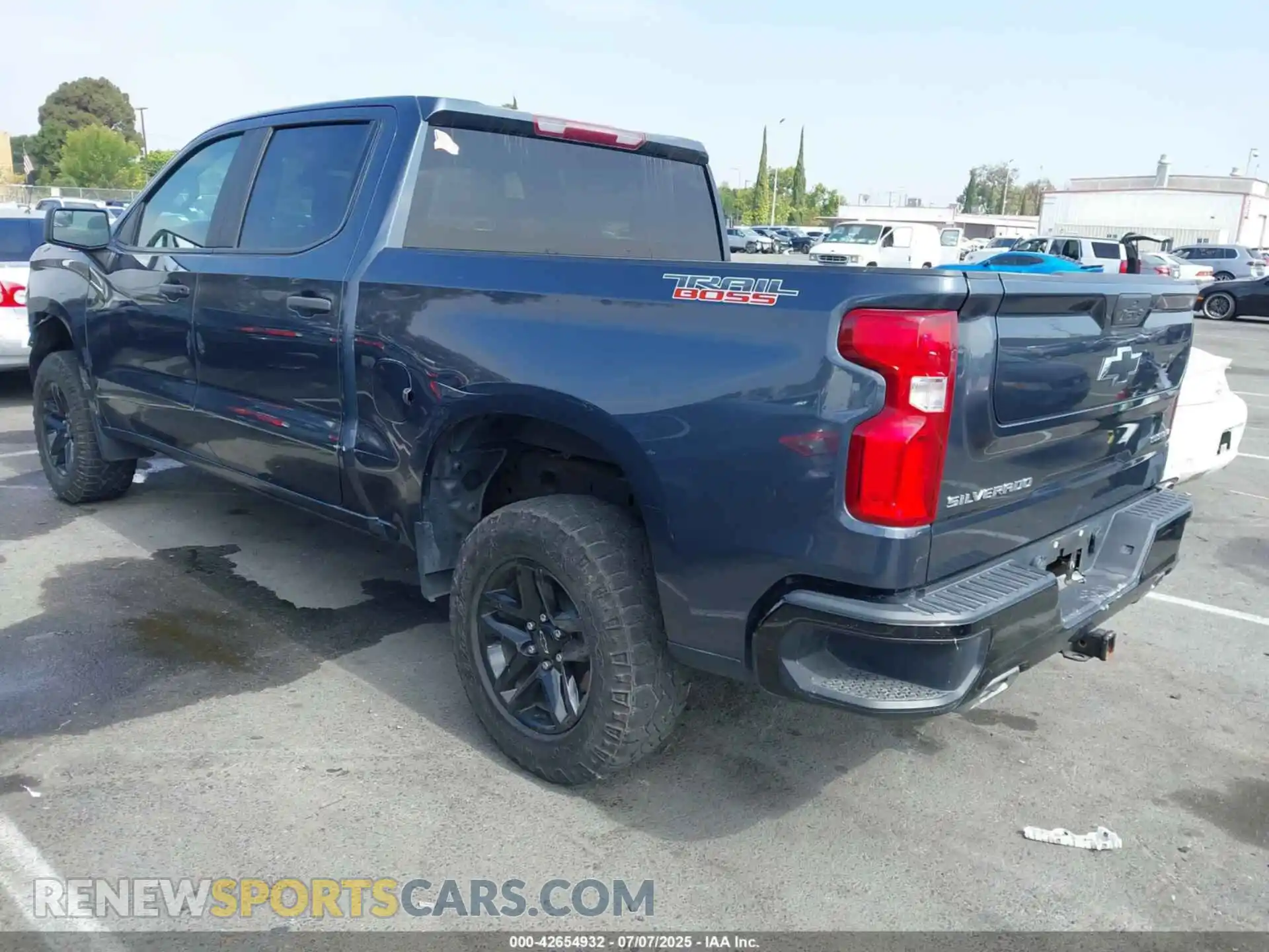 3 fotografías del automóvil dañado 1GCPYCEFXMZ449967 CHEVROLET SILVERADO 1500 2021