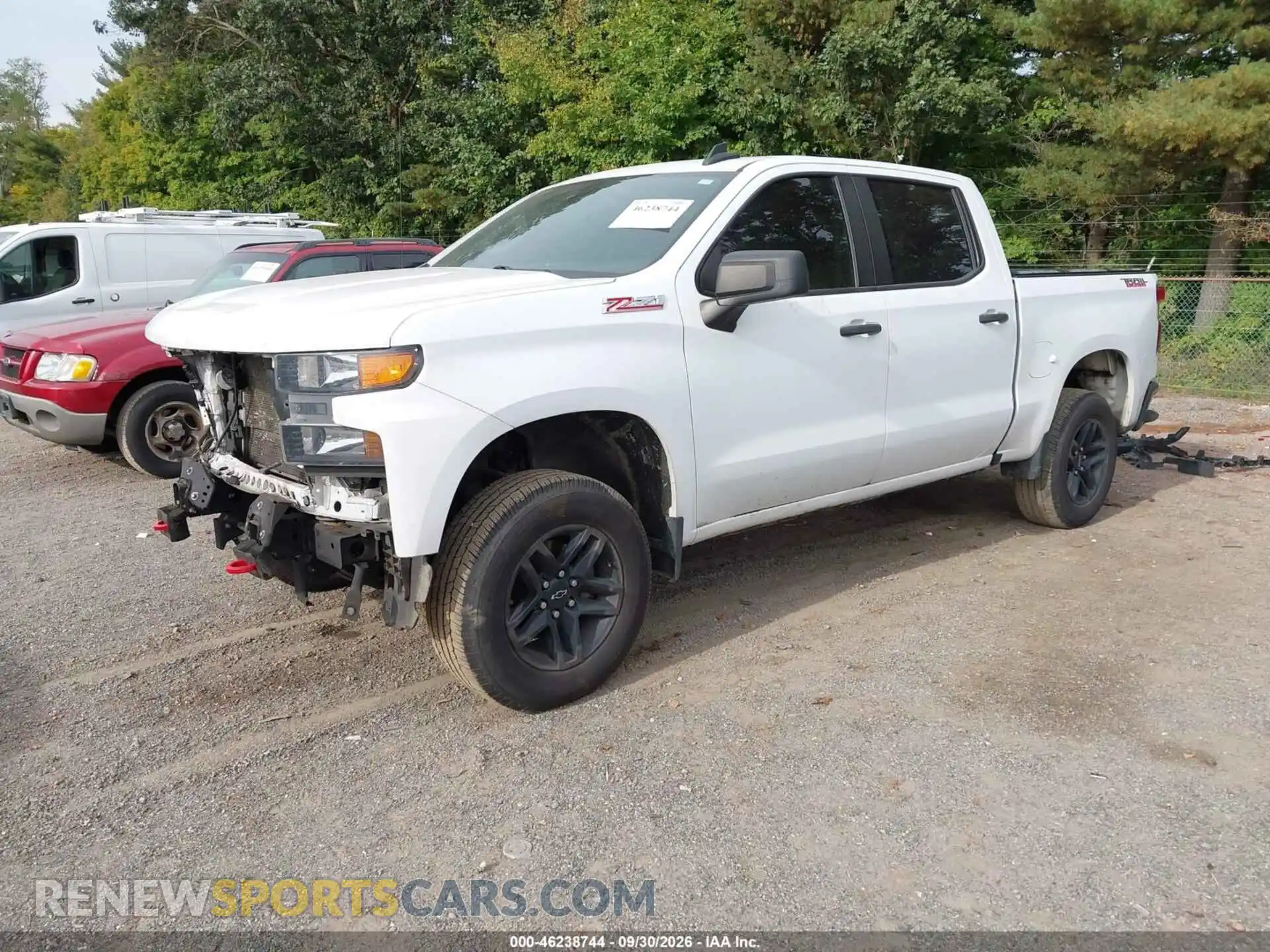2 Photograph of a damaged car 1GCPYCEH3MZ407352 CHEVROLET SILVERADO 1500 2021