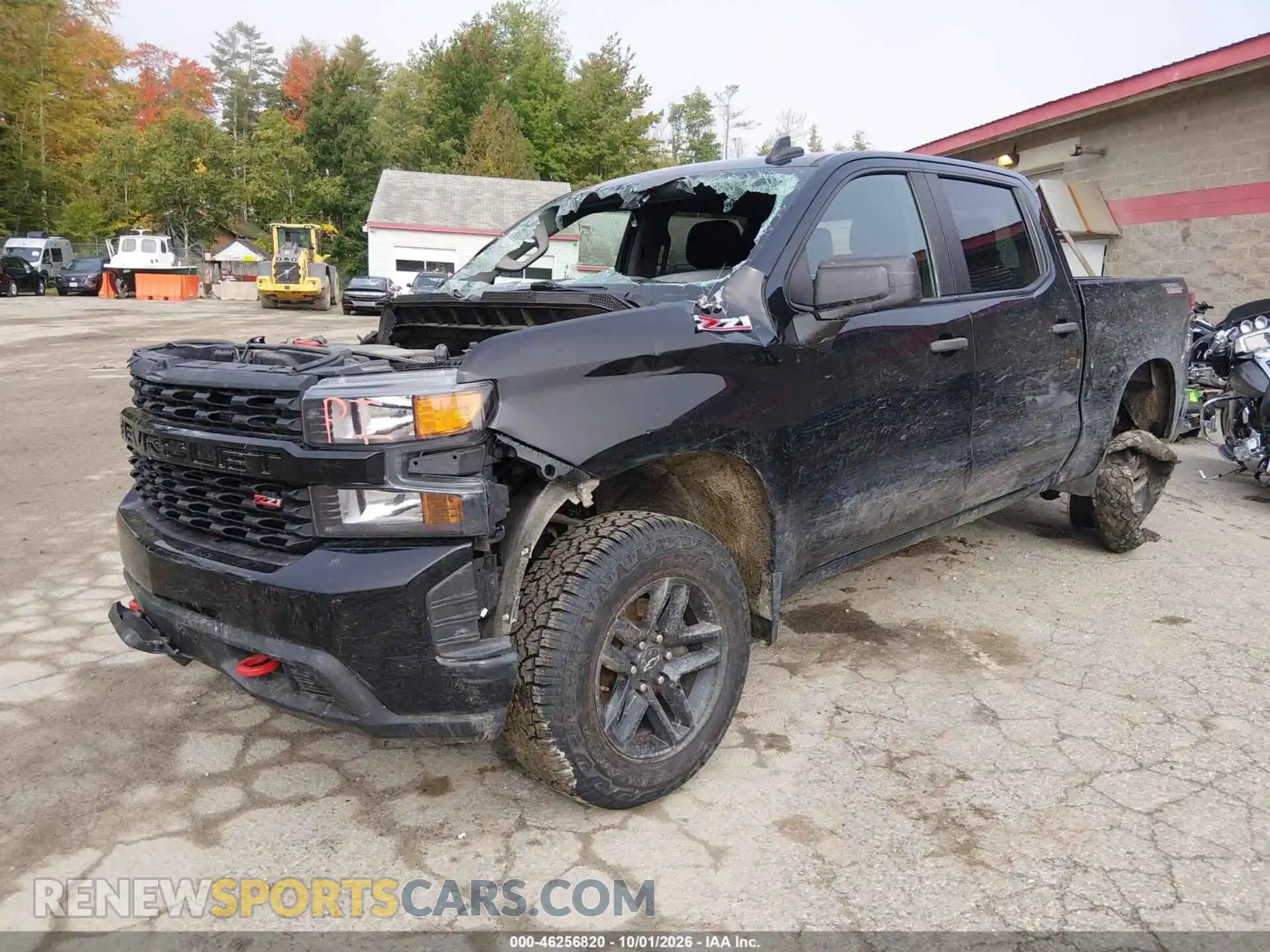 2 Photograph of a damaged car 1GCPYCELXMZ374208 CHEVROLET SILVERADO 1500 2021