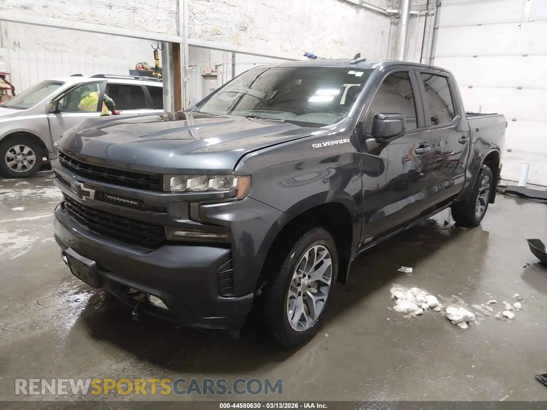 2 Photograph of a damaged car 1GCPYEEK1MZ417854 CHEVROLET SILVERADO 1500 2021
