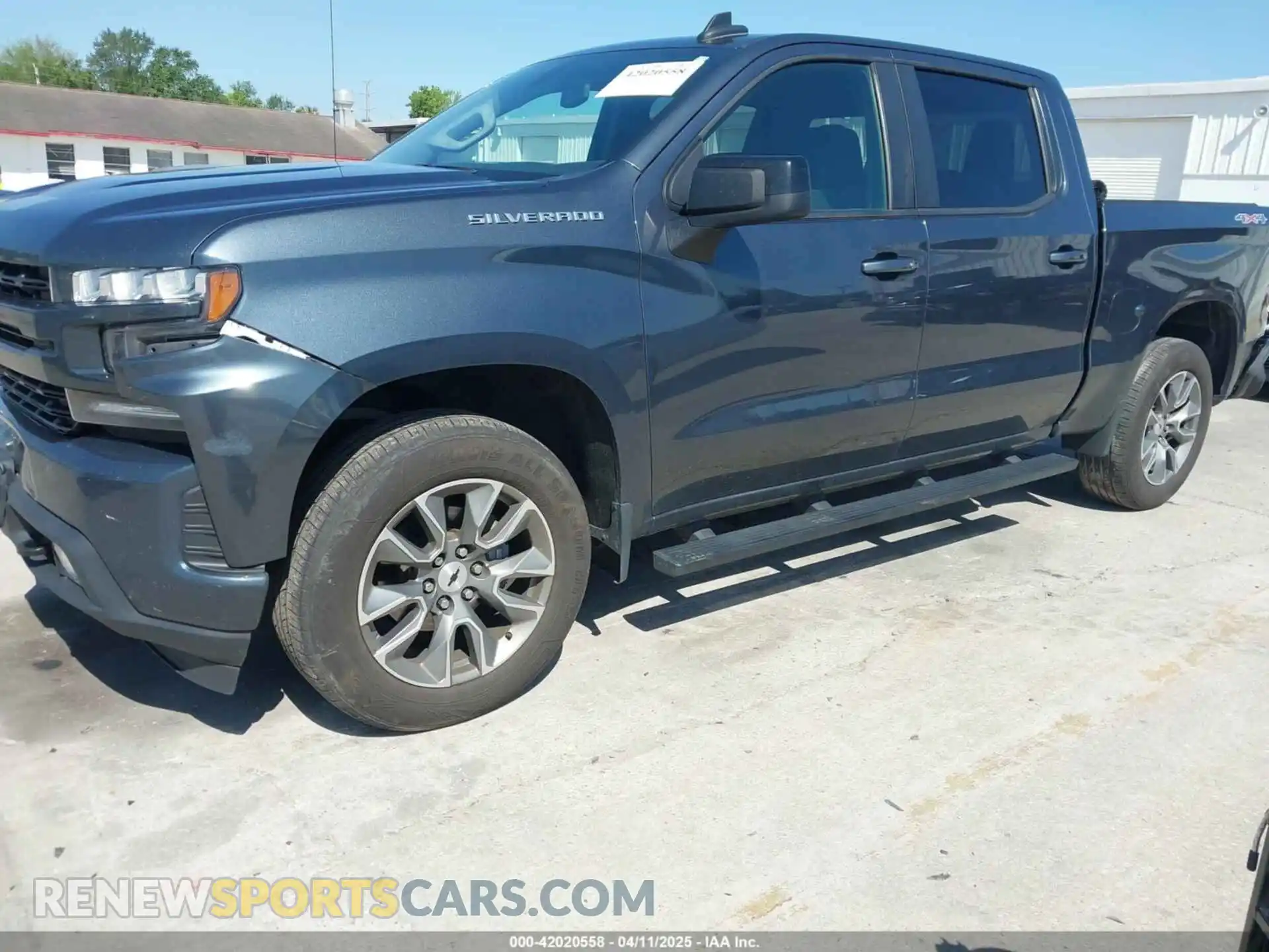 2 Photograph of a damaged car 1GCPYEEK3MZ386123 CHEVROLET SILVERADO 1500 2021
