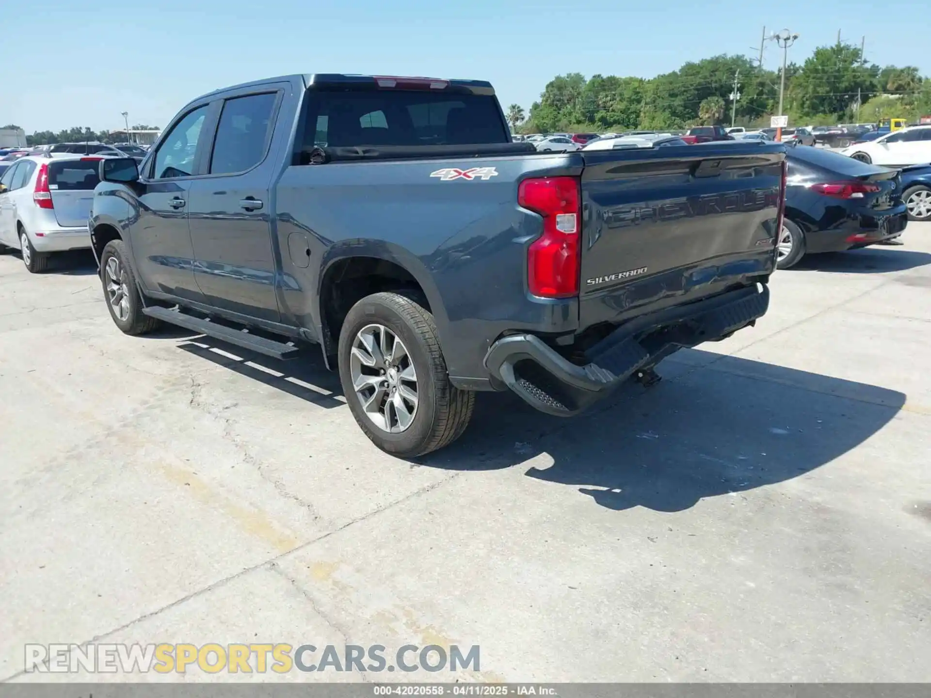 3 Photograph of a damaged car 1GCPYEEK3MZ386123 CHEVROLET SILVERADO 1500 2021