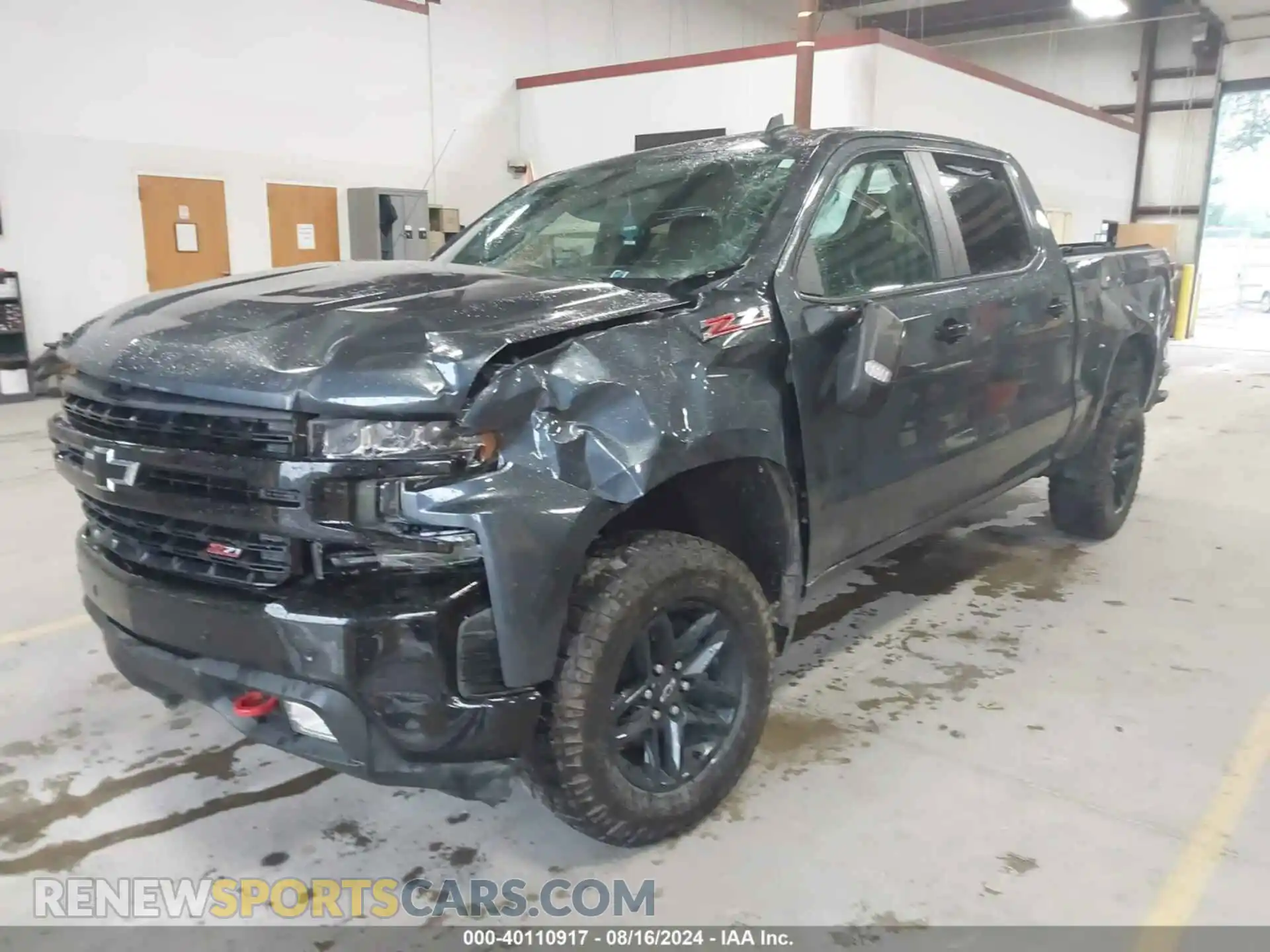 2 Photograph of a damaged car 1GCPYFED1MZ302355 CHEVROLET SILVERADO 1500 2021
