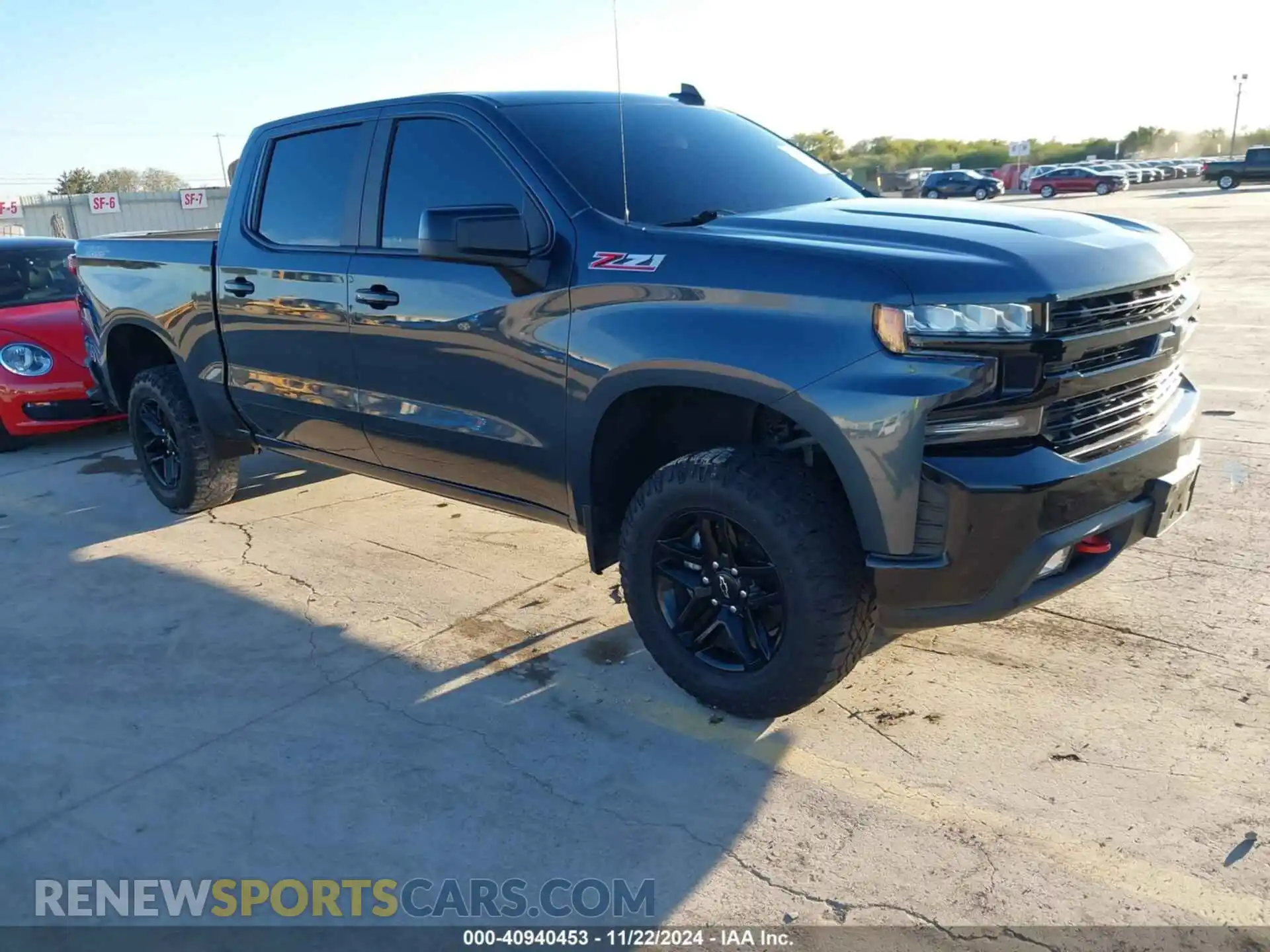 1 Photograph of a damaged car 1GCPYFED2MZ116887 CHEVROLET SILVERADO 1500 2021