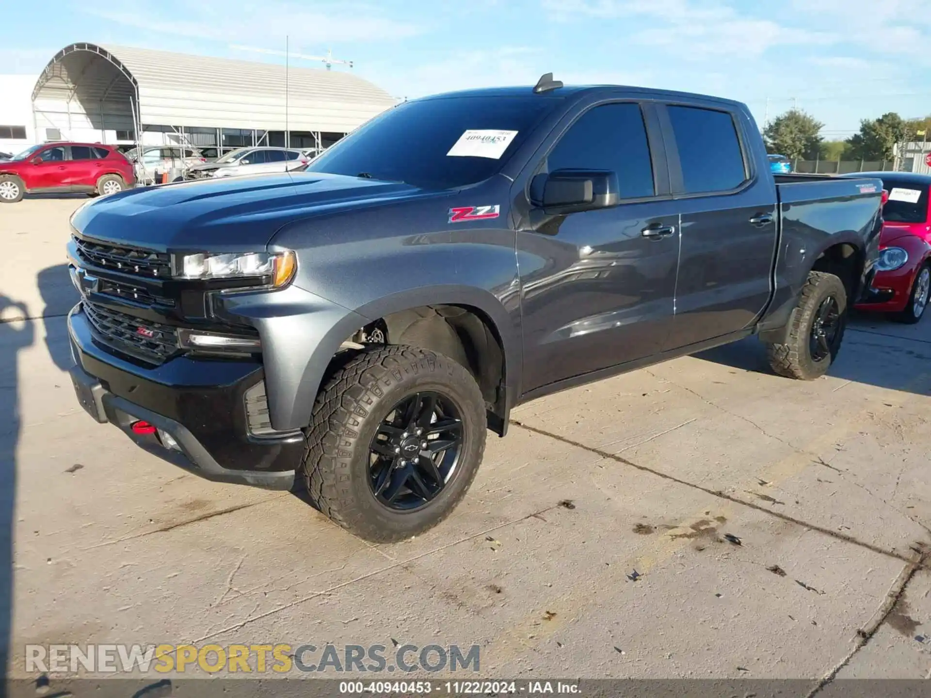 2 Photograph of a damaged car 1GCPYFED2MZ116887 CHEVROLET SILVERADO 1500 2021