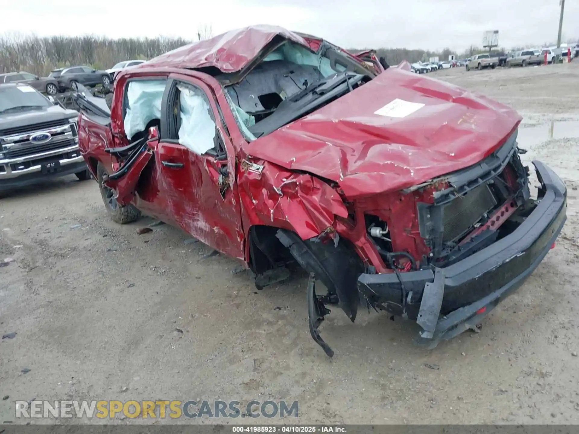 1 Photograph of a damaged car 1GCPYFED2MZ208128 CHEVROLET SILVERADO 1500 2021