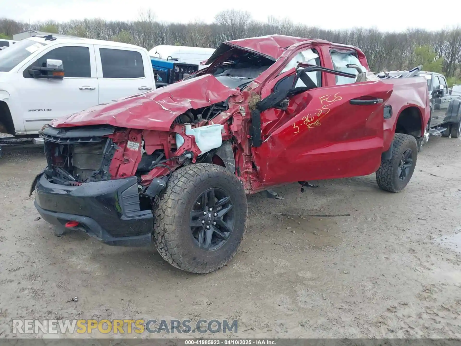 2 Photograph of a damaged car 1GCPYFED2MZ208128 CHEVROLET SILVERADO 1500 2021