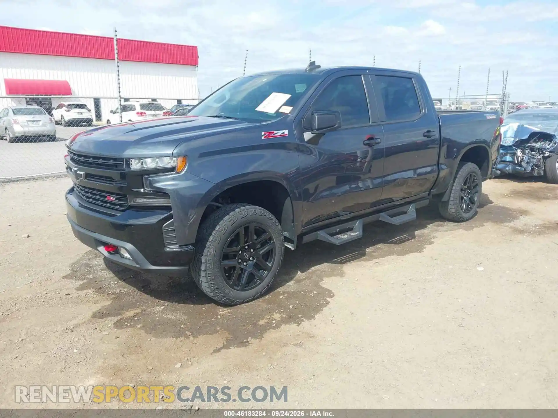 2 Photograph of a damaged car 1GCPYFED2MZ347899 CHEVROLET SILVERADO 1500 2021