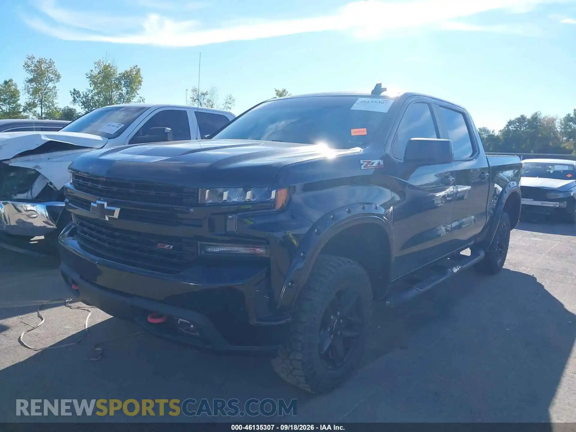 2 Photograph of a damaged car 1GCPYFED3MZ209143 CHEVROLET SILVERADO 1500 2021