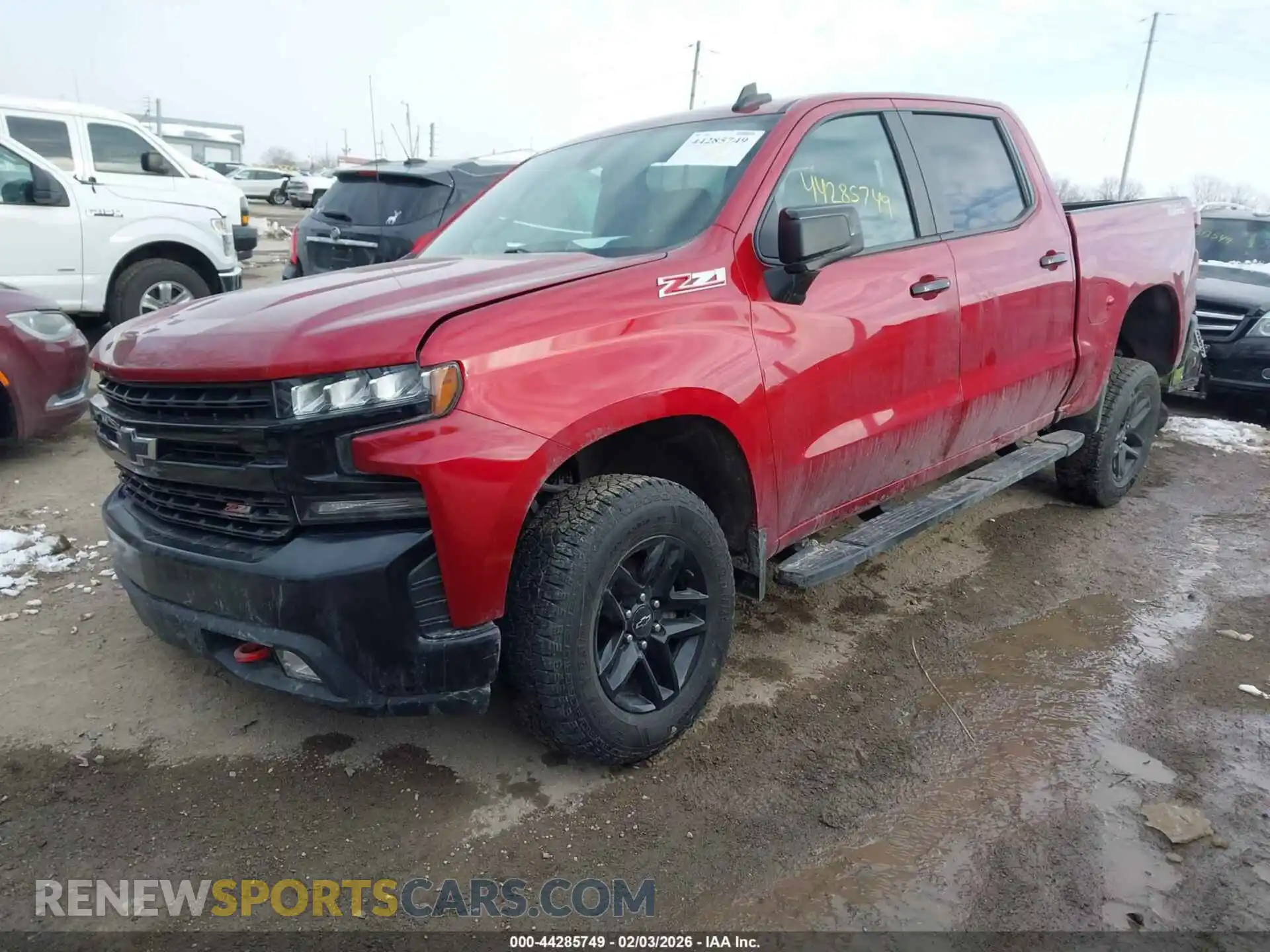 2 Photograph of a damaged car 1GCPYFED4MZ221009 CHEVROLET SILVERADO 1500 2021