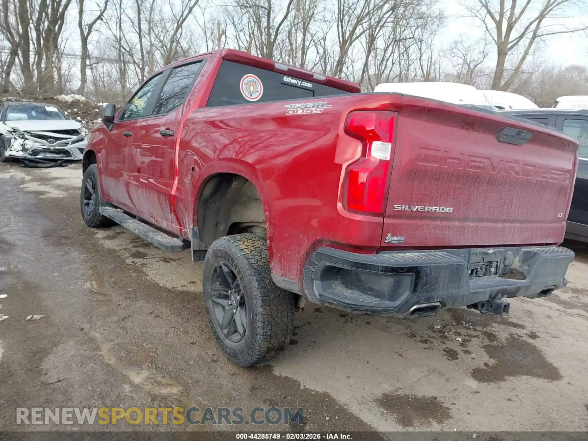 3 Photograph of a damaged car 1GCPYFED4MZ221009 CHEVROLET SILVERADO 1500 2021