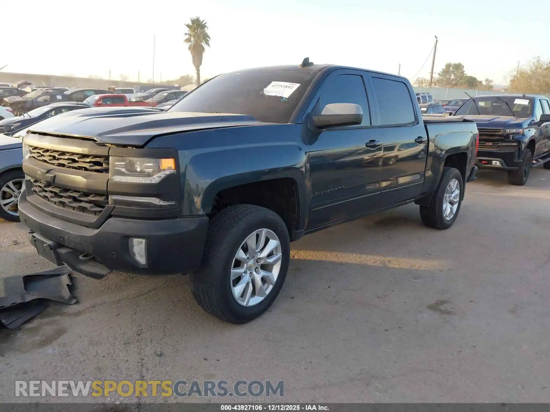 2 Photograph of a damaged car 1GCPYFED5MZ269814 CHEVROLET SILVERADO 1500 2021