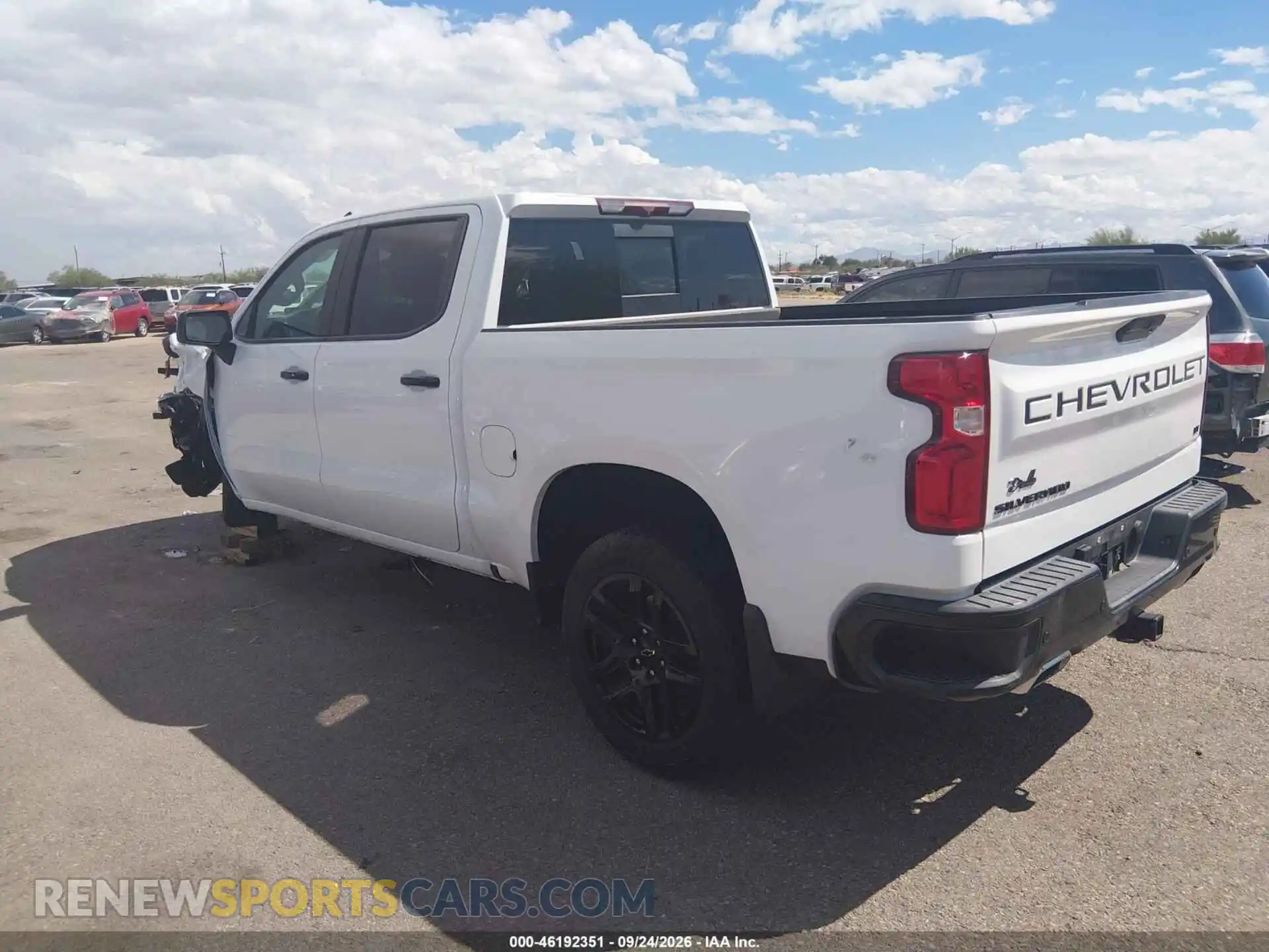3 Photograph of a damaged car 1GCPYFED6MZ218418 CHEVROLET SILVERADO 1500 2021