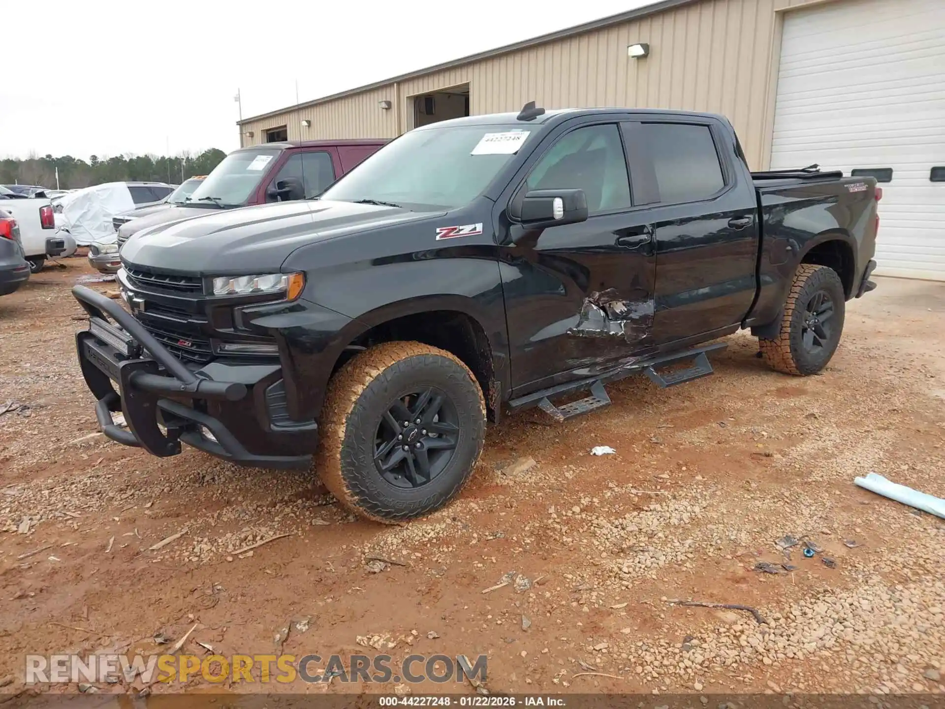 2 Photograph of a damaged car 1GCPYFED8MZ317788 CHEVROLET SILVERADO 1500 2021