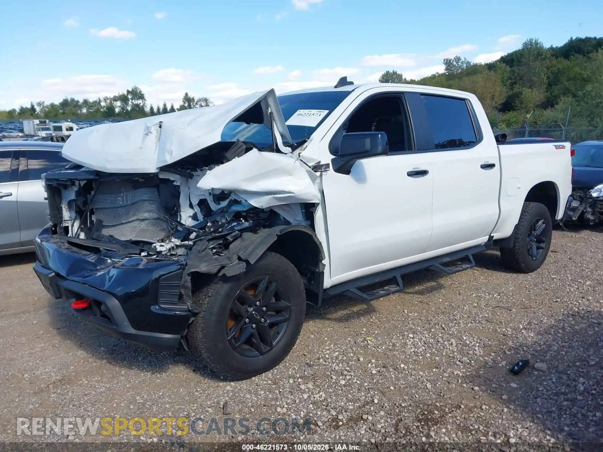 2 fotografías del automóvil dañado 1GCPYFED9MZ308260 CHEVROLET SILVERADO 1500 2021