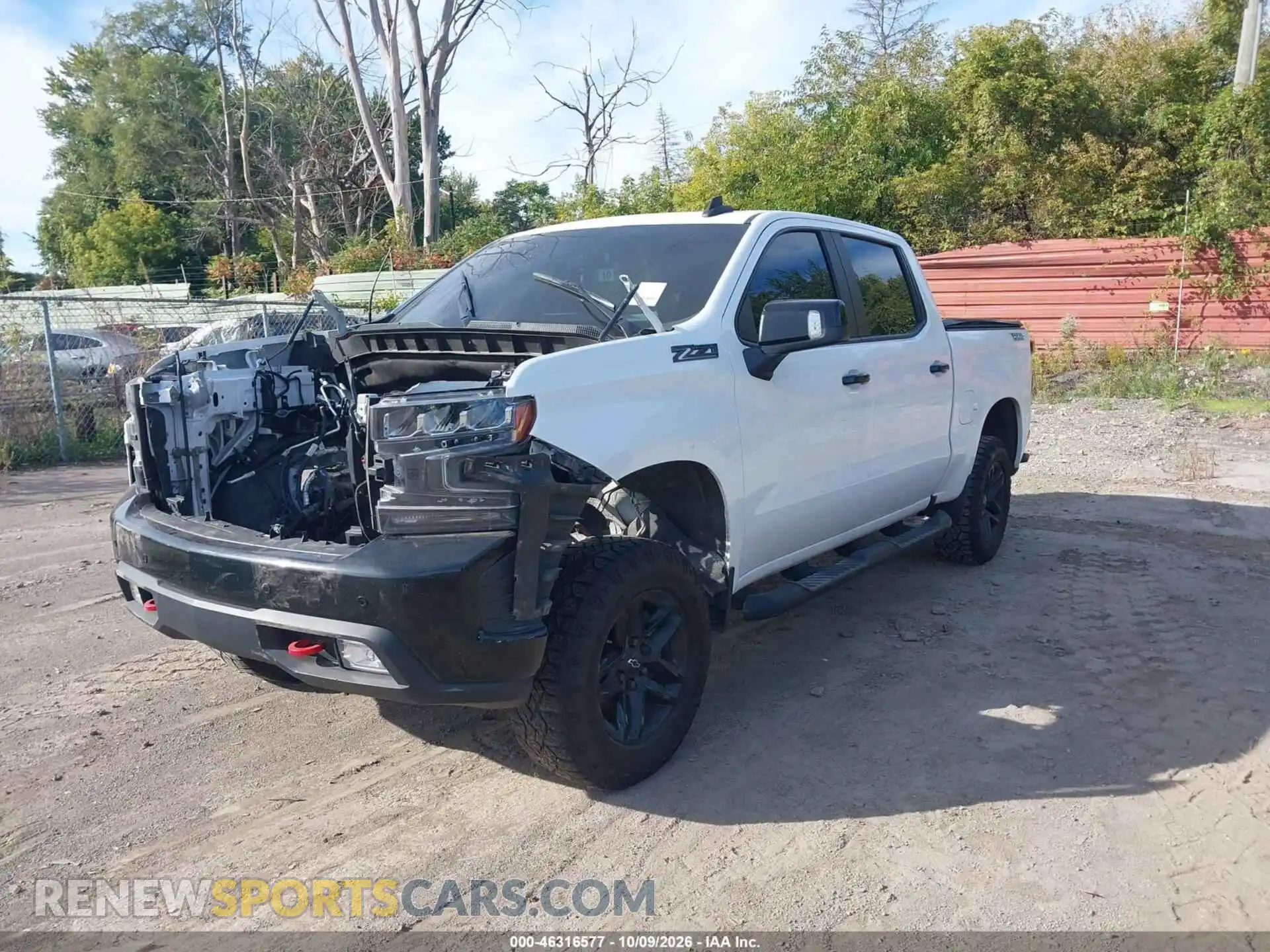 2 Photograph of a damaged car 1GCPYFEDXMZ130424 CHEVROLET SILVERADO 1500 2021