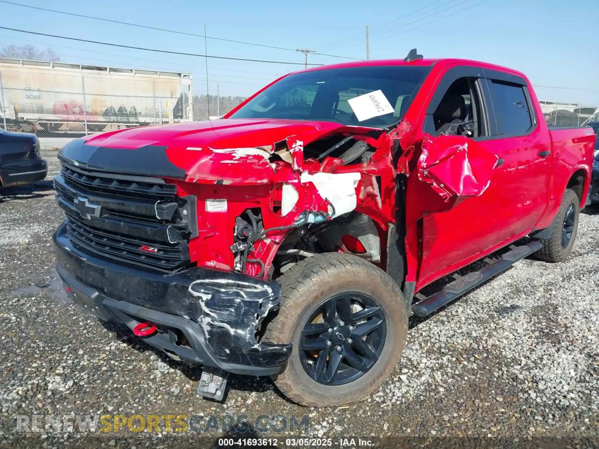 2 Photograph of a damaged car 1GCPYFEDXMZ160460 CHEVROLET SILVERADO 1500 2021