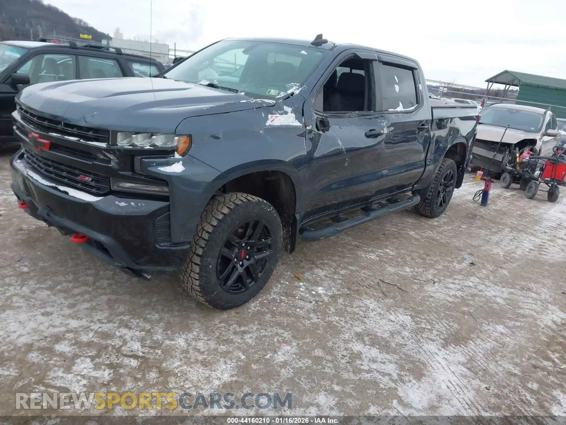 2 Photograph of a damaged car 1GCPYFEDXMZ281800 CHEVROLET SILVERADO 1500 2021