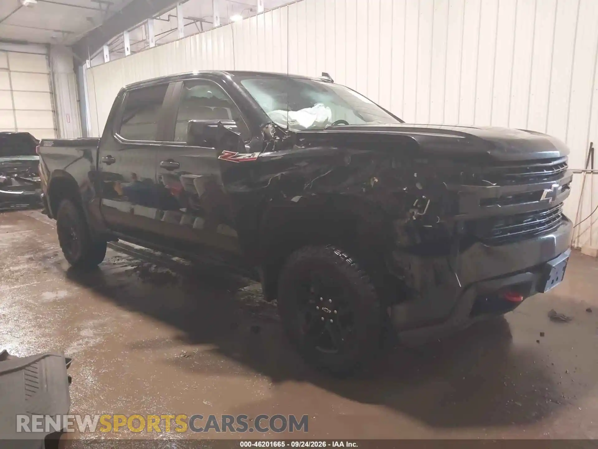 1 Photograph of a damaged car 1GCPYFEDXMZ349674 CHEVROLET SILVERADO 1500 2021
