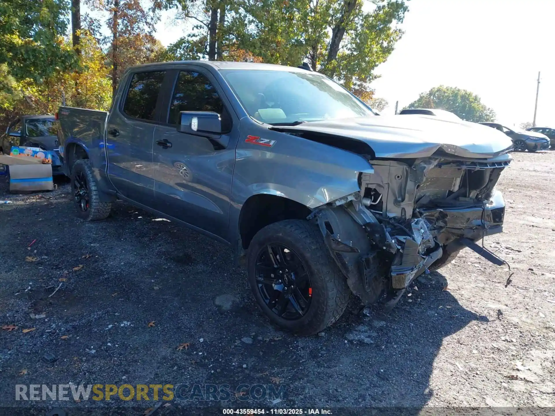 1 Photograph of a damaged car 1GCPYFEL4MZ260285 CHEVROLET SILVERADO 1500 2021