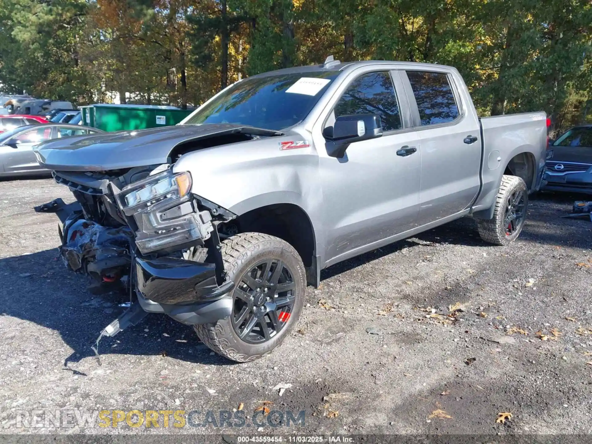 2 Photograph of a damaged car 1GCPYFEL4MZ260285 CHEVROLET SILVERADO 1500 2021