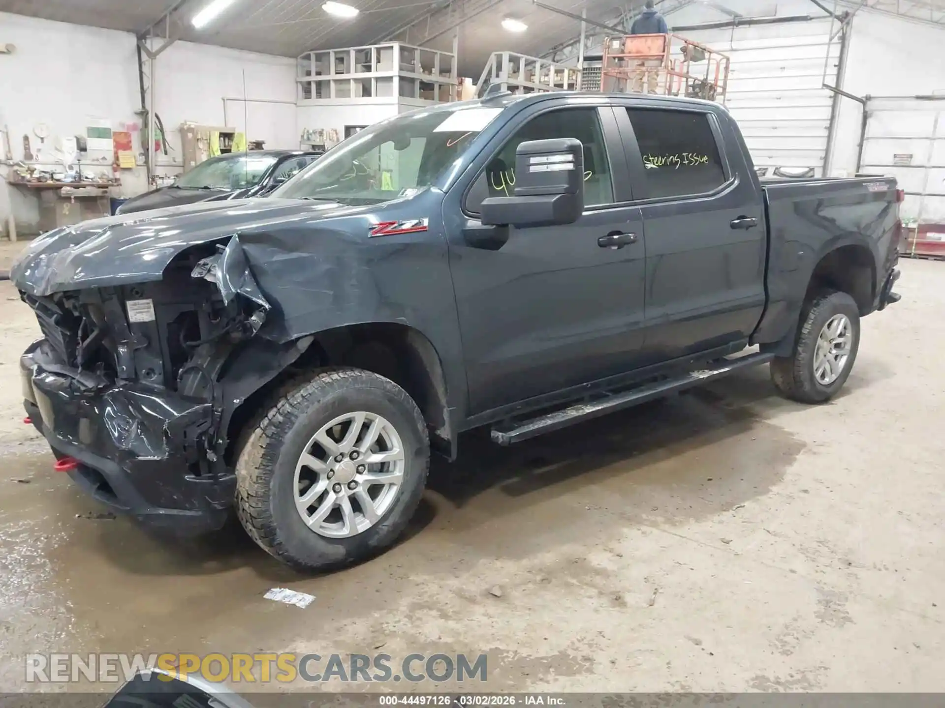 2 Photograph of a damaged car 1GCPYFEL7MZ348182 CHEVROLET SILVERADO 1500 2021