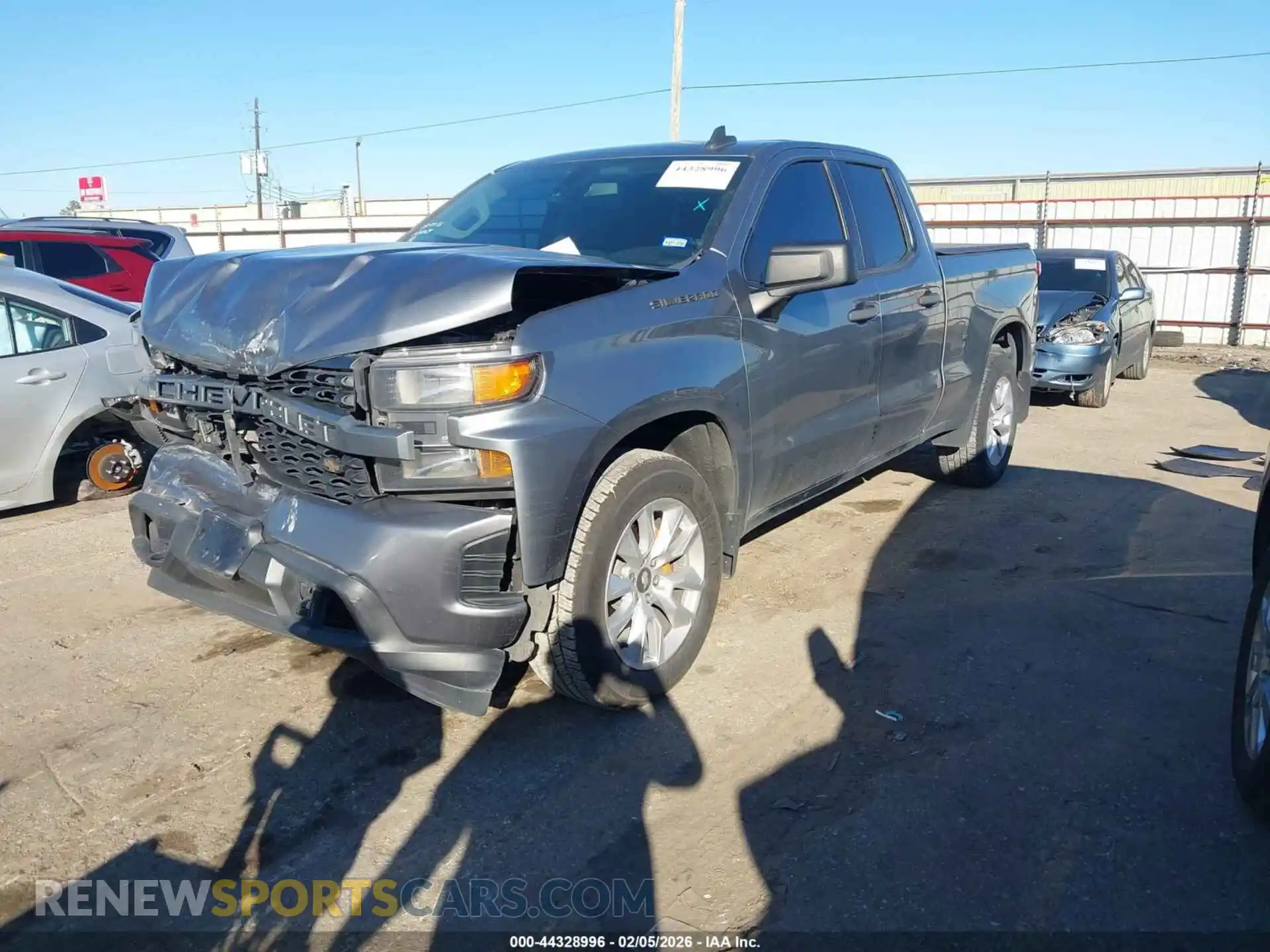 2 Photograph of a damaged car 1GCRWBEH8MZ190874 CHEVROLET SILVERADO 1500 2021