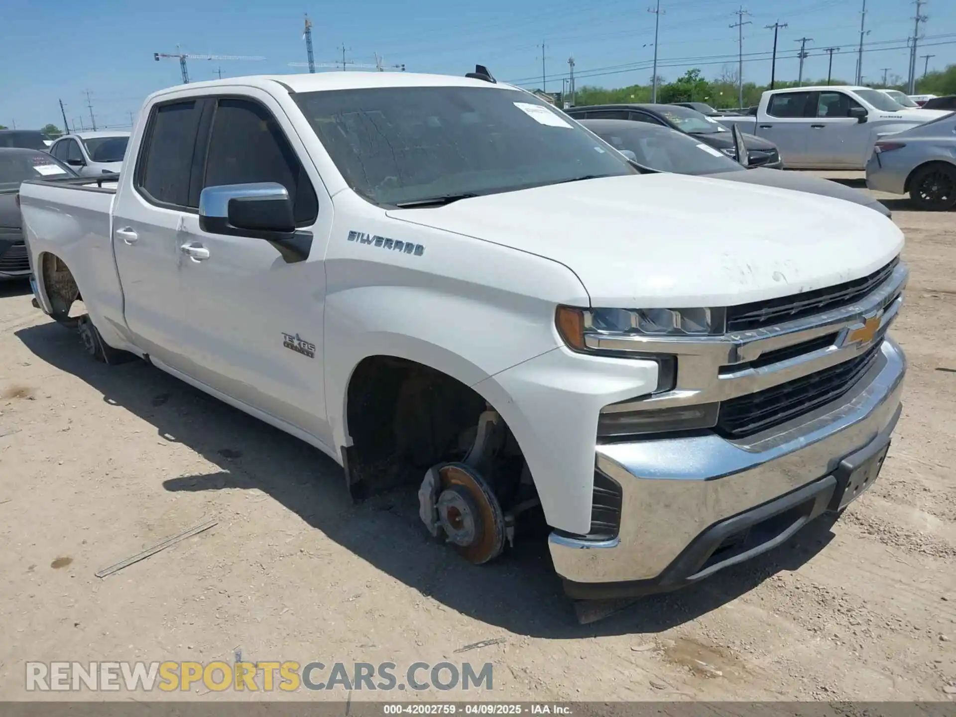 1 Photograph of a damaged car 1GCRWCEK9MZ372164 CHEVROLET SILVERADO 1500 2021