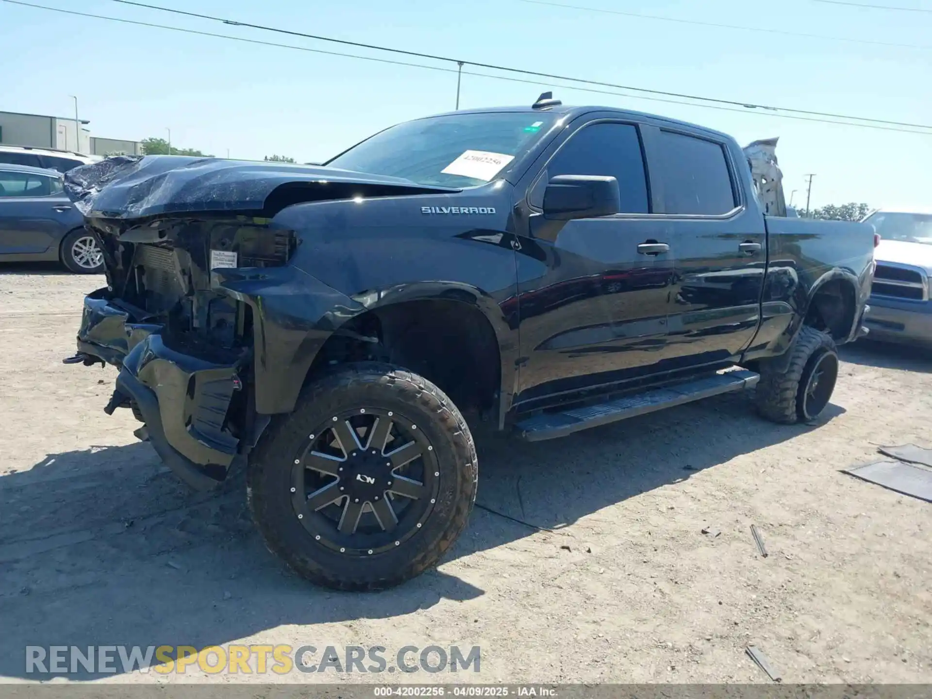 2 Photograph of a damaged car 1GCUYBEF6MZ349748 CHEVROLET SILVERADO 1500 2021