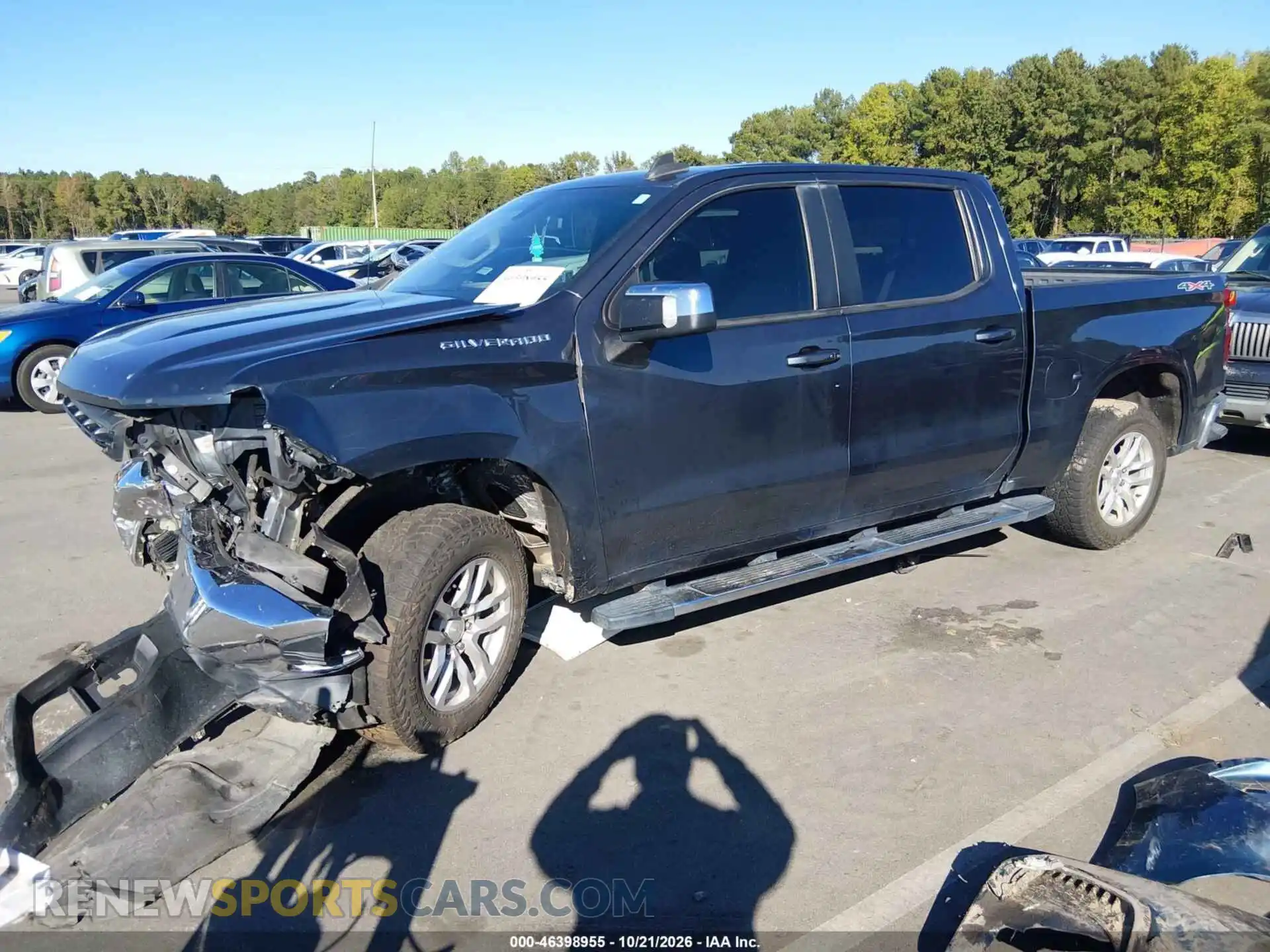 2 Photograph of a damaged car 1GCUYDED0MZ205557 CHEVROLET SILVERADO 1500 2021