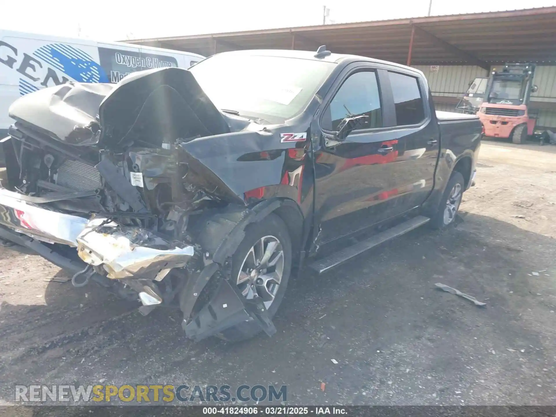 2 Photograph of a damaged car 1GCUYDED0MZ253365 CHEVROLET SILVERADO 1500 2021