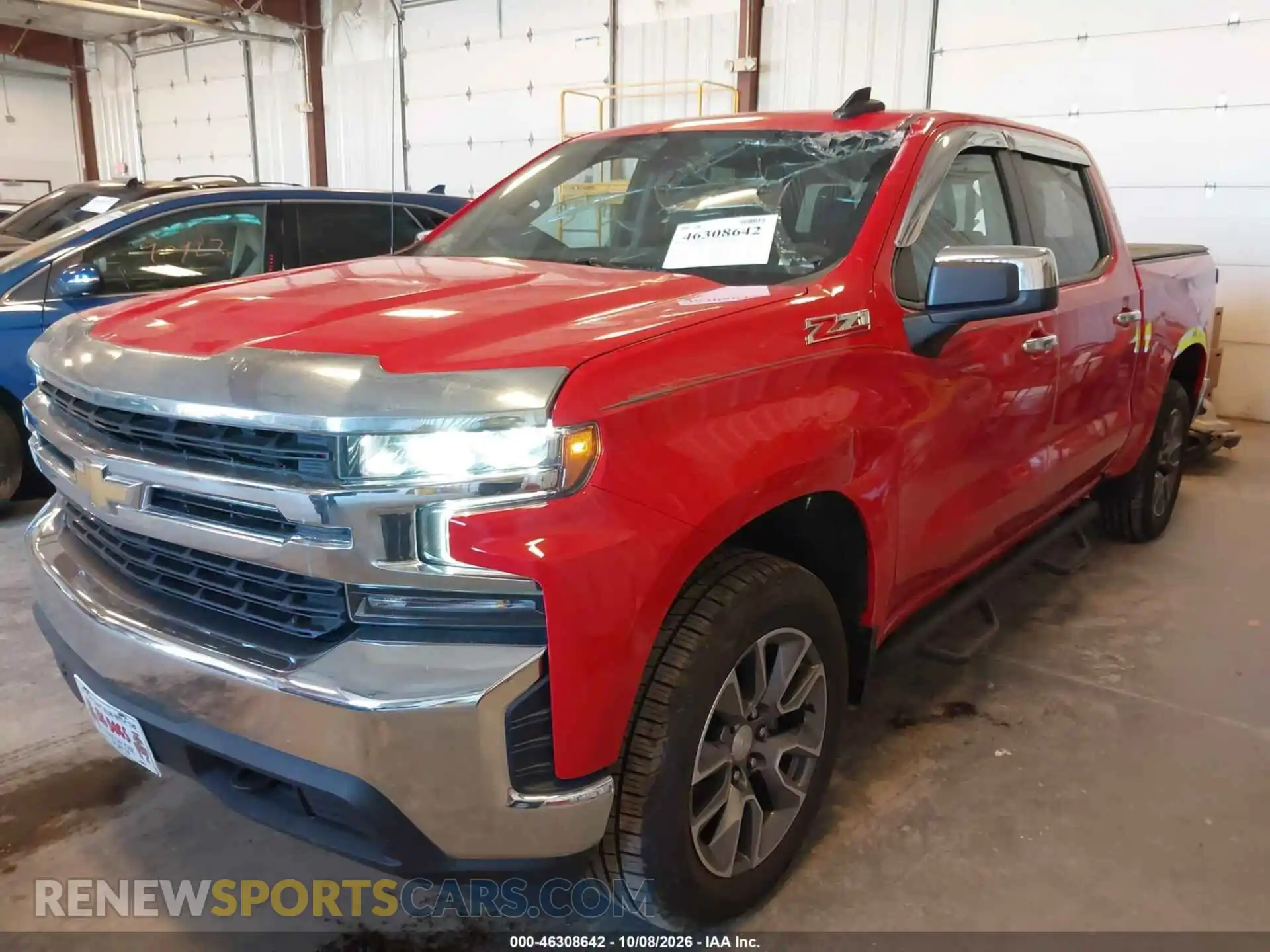 2 Photograph of a damaged car 1GCUYDED2MZ343309 CHEVROLET SILVERADO 1500 2021