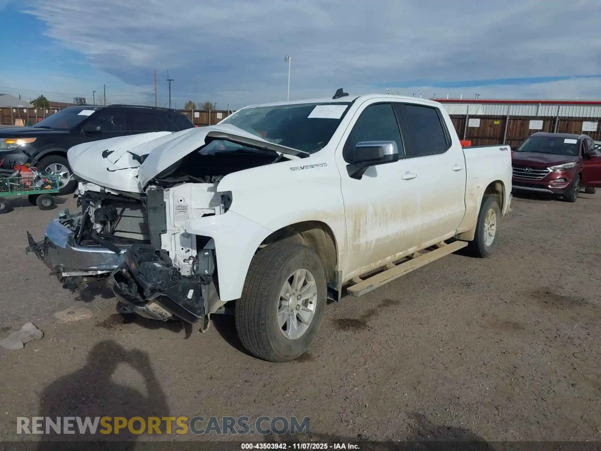 2 Photograph of a damaged car 1GCUYDED2MZ397905 CHEVROLET SILVERADO 1500 2021