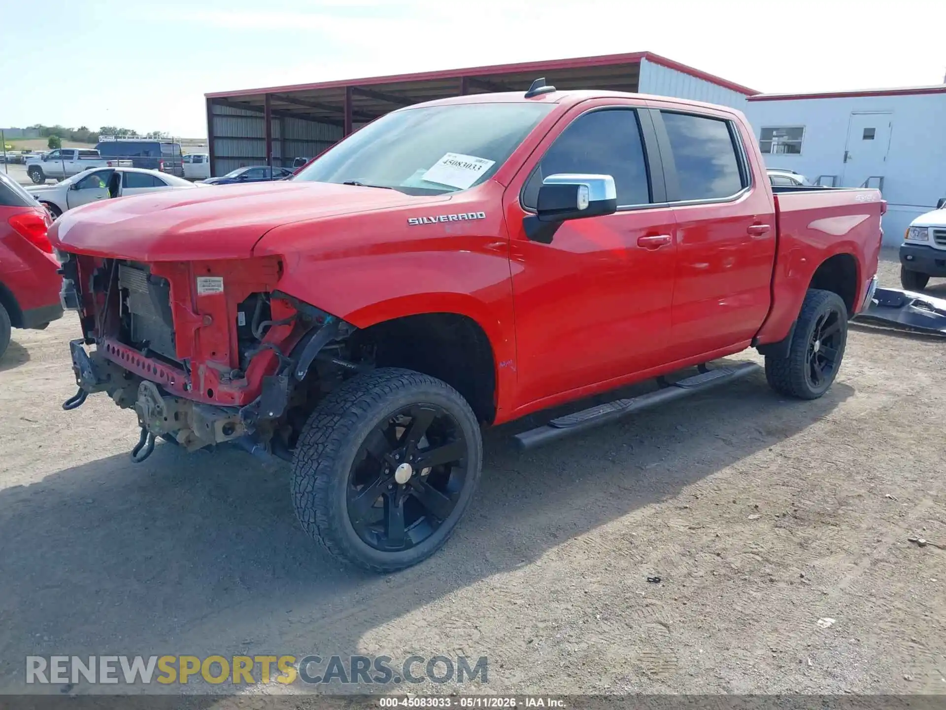 2 Photograph of a damaged car 1GCUYDED3MZ220649 CHEVROLET SILVERADO 1500 2021
