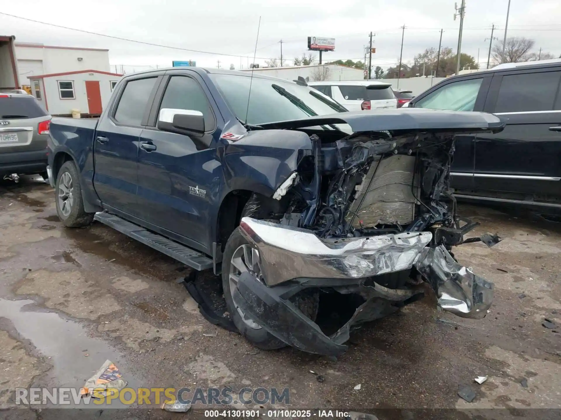 1 Photograph of a damaged car 1GCUYDED5MZ409206 CHEVROLET SILVERADO 1500 2021