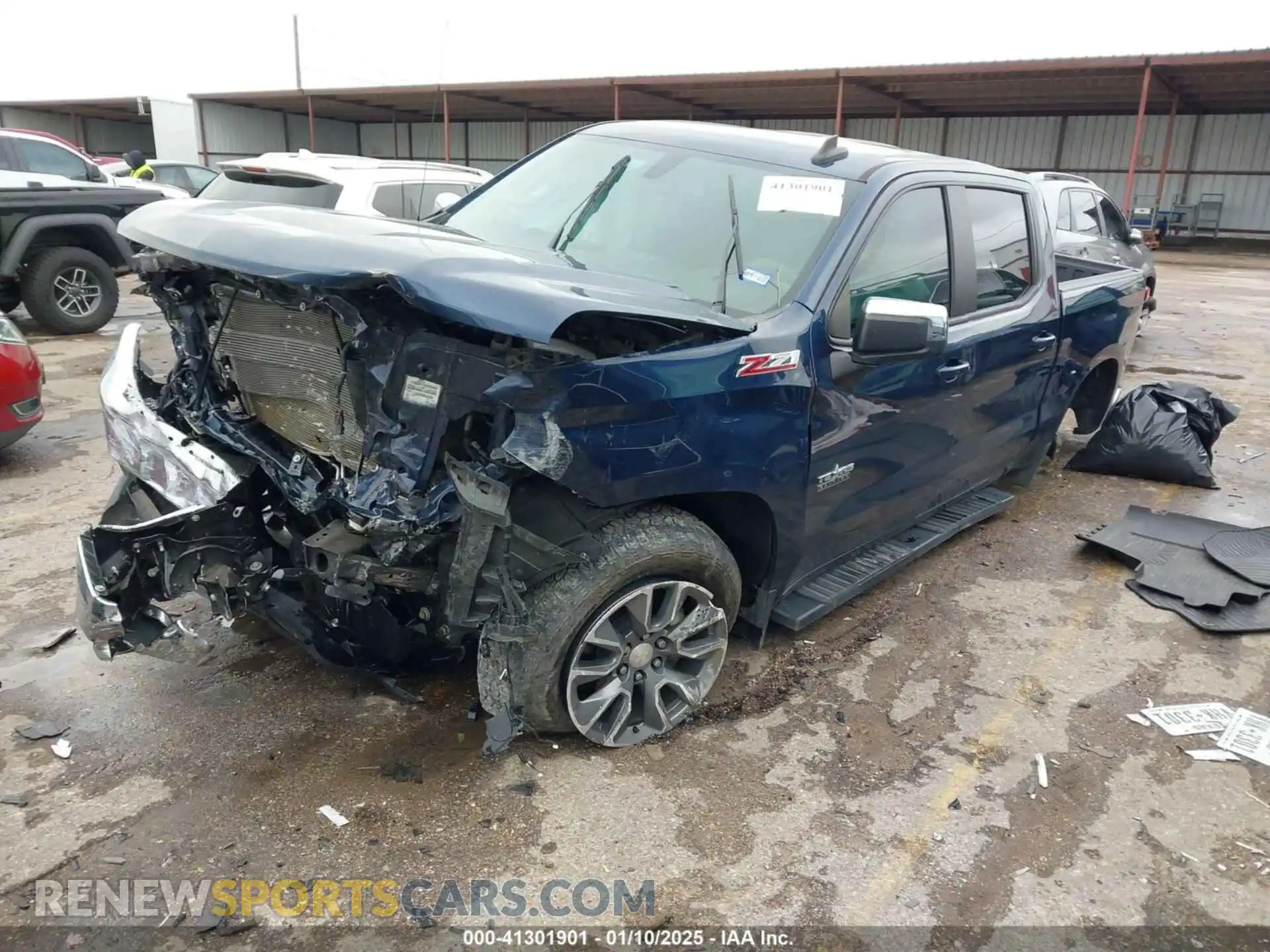 2 Photograph of a damaged car 1GCUYDED5MZ409206 CHEVROLET SILVERADO 1500 2021