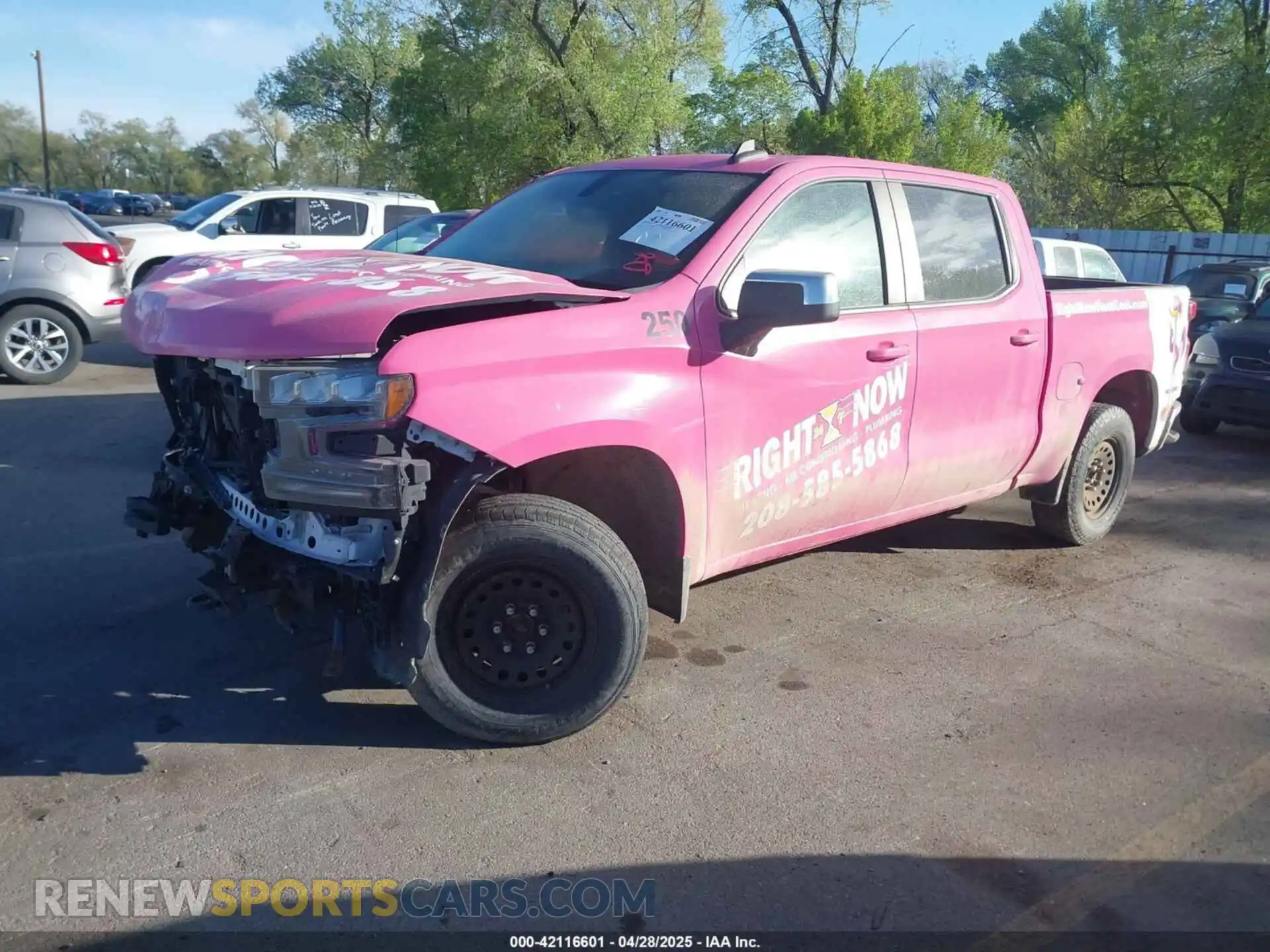 2 Photograph of a damaged car 1GCUYDED6MZ415709 CHEVROLET SILVERADO 1500 2021
