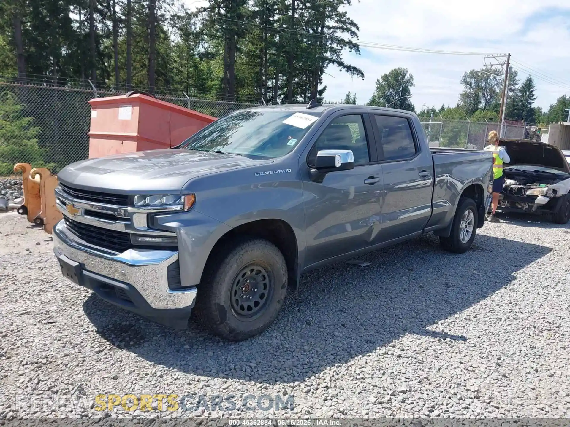 2 Photograph of a damaged car 1GCUYDED9MZ121267 CHEVROLET SILVERADO 1500 2021