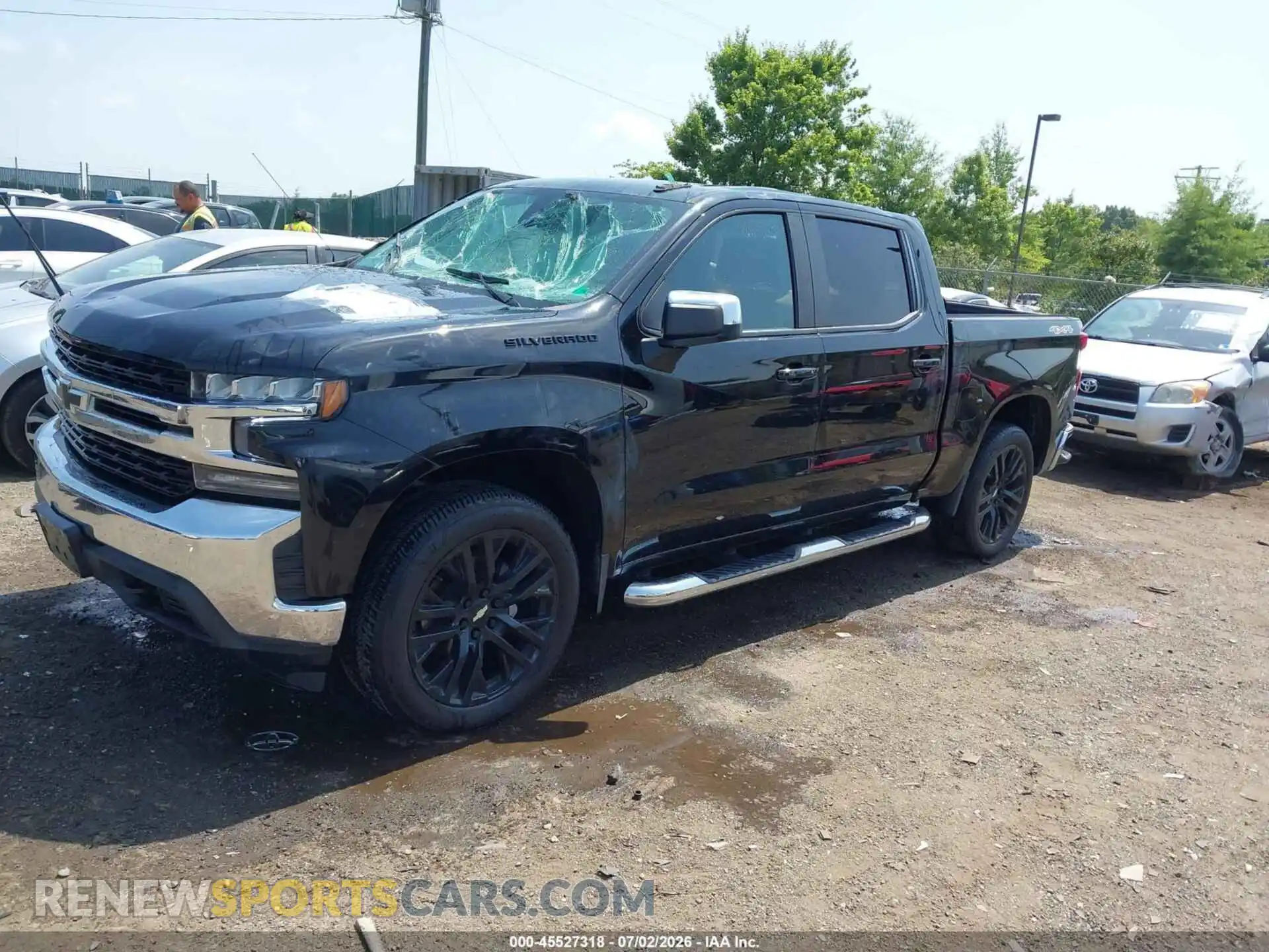 2 Photograph of a damaged car 1GCUYDEDXMZ411422 CHEVROLET SILVERADO 1500 2021