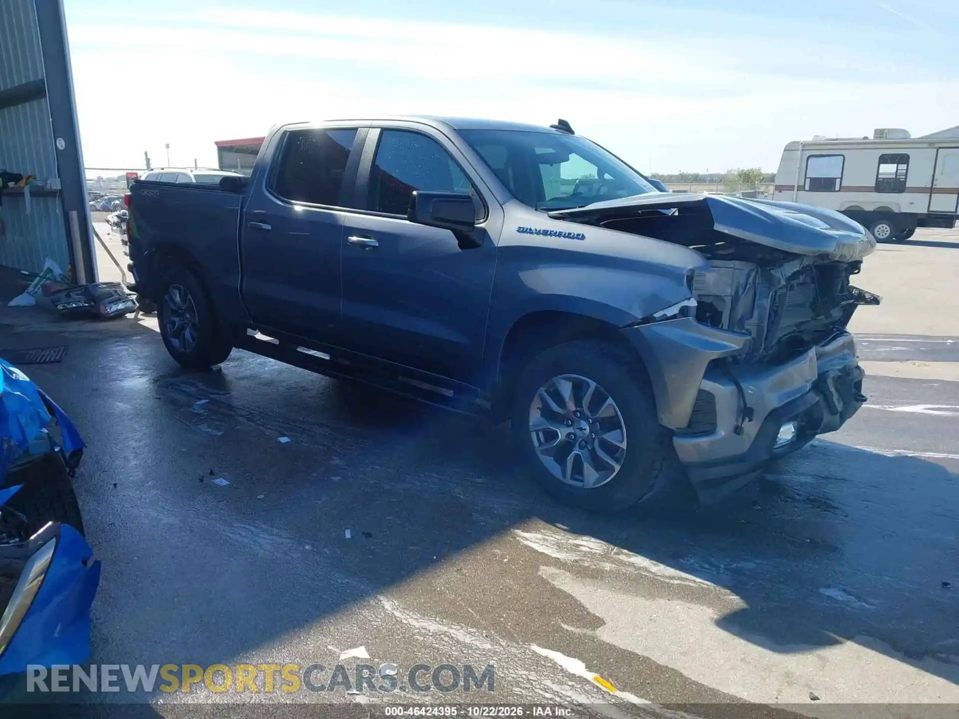 1 Photograph of a damaged car 1GCUYEED0MZ181735 CHEVROLET SILVERADO 1500 2021