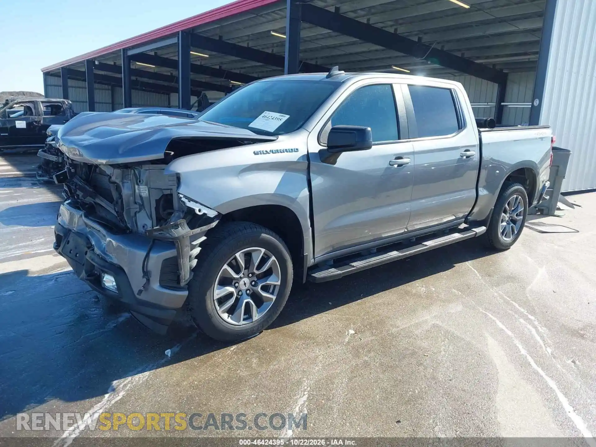 2 Photograph of a damaged car 1GCUYEED0MZ181735 CHEVROLET SILVERADO 1500 2021