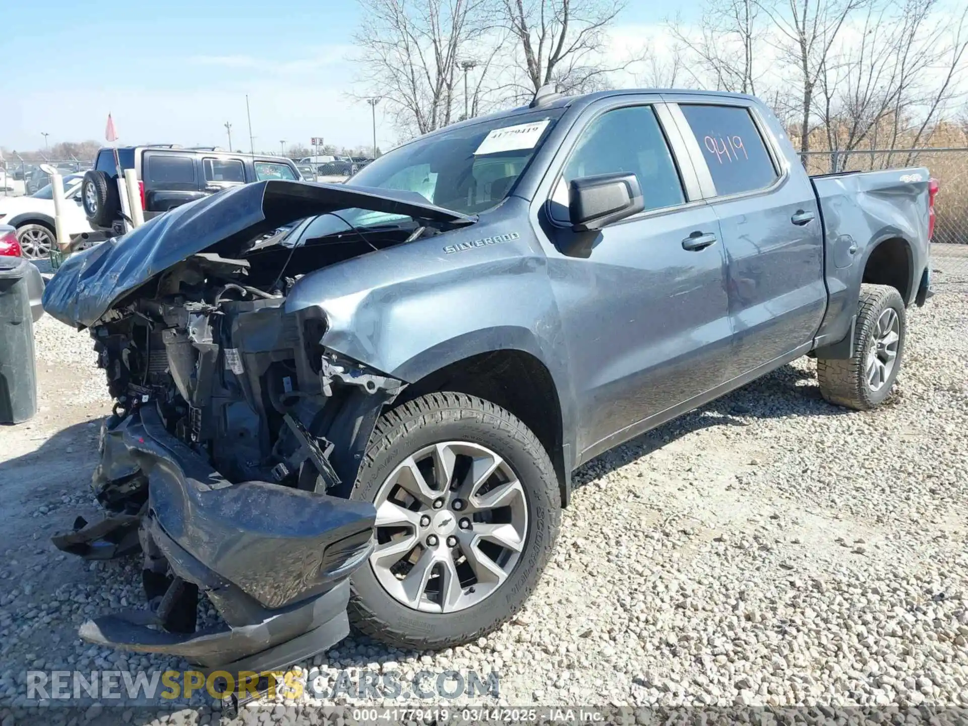 2 Photograph of a damaged car 1GCUYEED3MZ206482 CHEVROLET SILVERADO 1500 2021