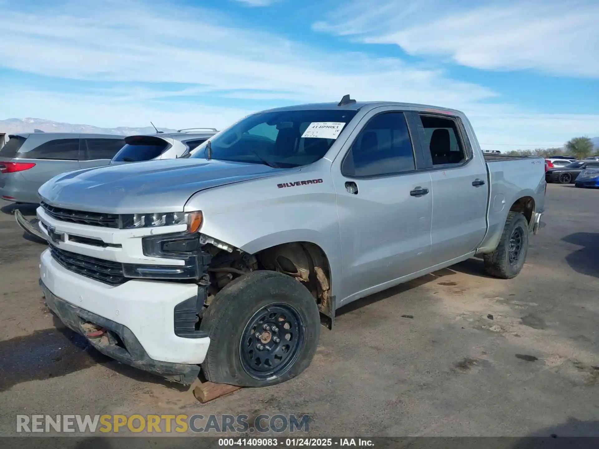 2 Photograph of a damaged car 1GCUYEED3MZ387311 CHEVROLET SILVERADO 1500 2021