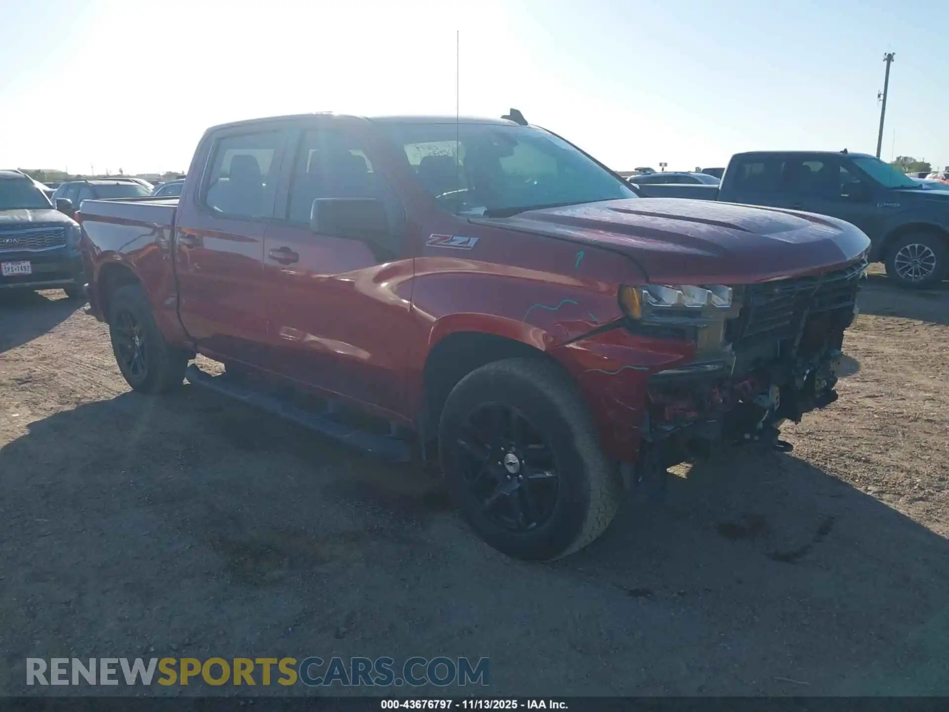 1 Photograph of a damaged car 1GCUYEED4MZ410014 CHEVROLET SILVERADO 1500 2021